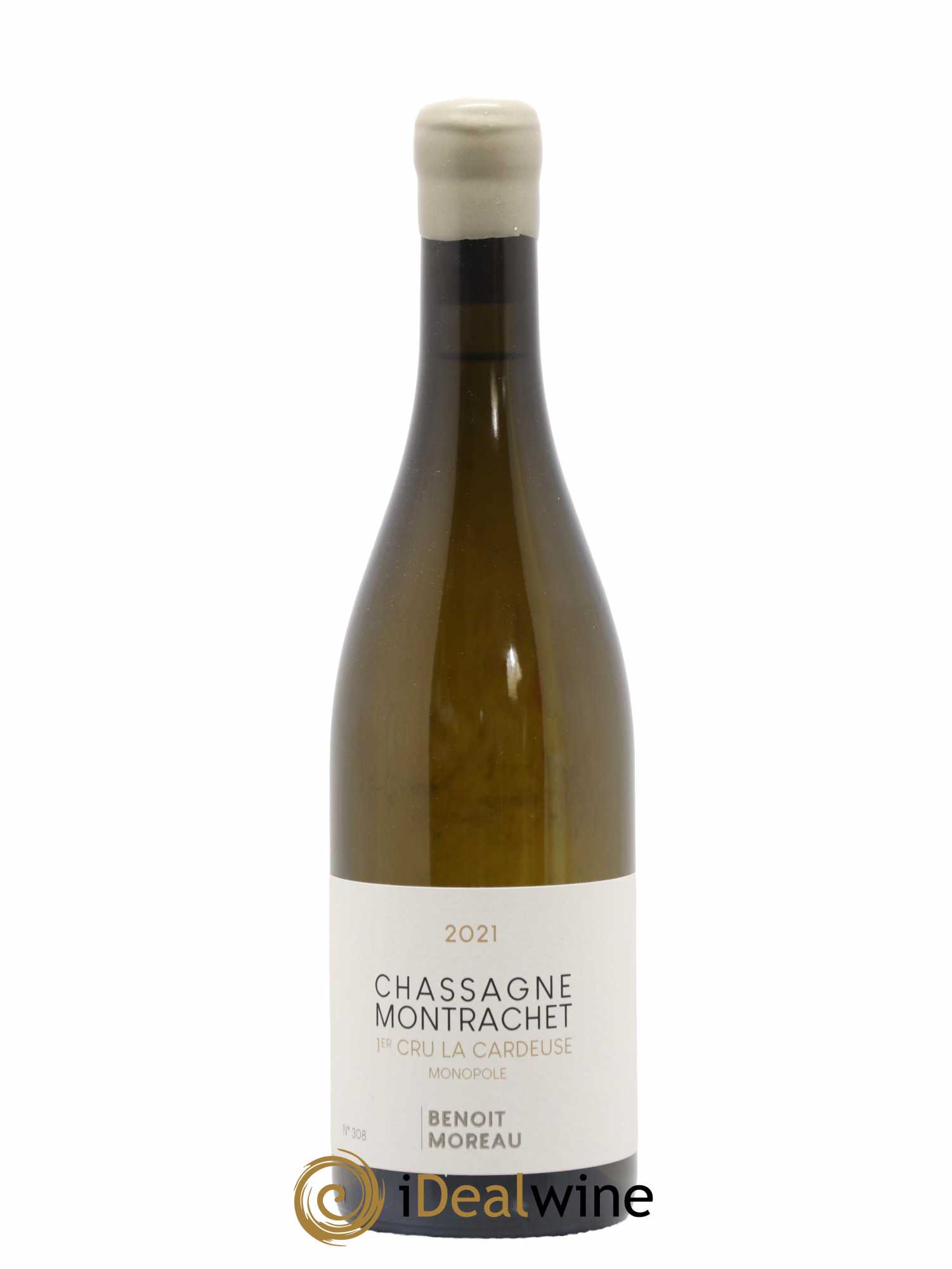 Chassagne-Montrachet 1er Cru La Cardeuse Domaine Benoît Moreau 2021 - Lot de 1 bouteille - 0