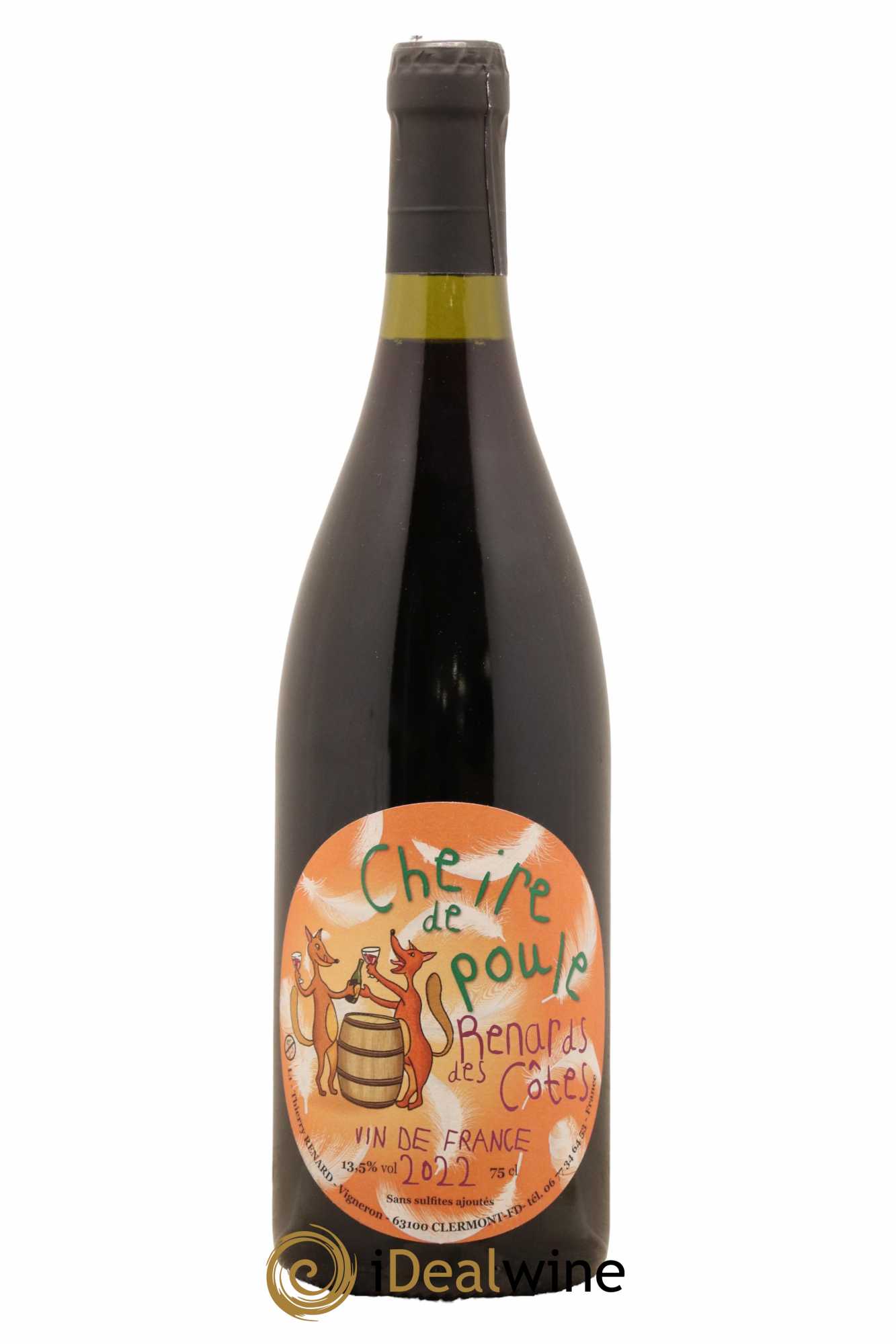 Vin de France Cheire de Poule Renards des Côtes Thierry Renard 2022 - Lot de 1 bouteille - 0