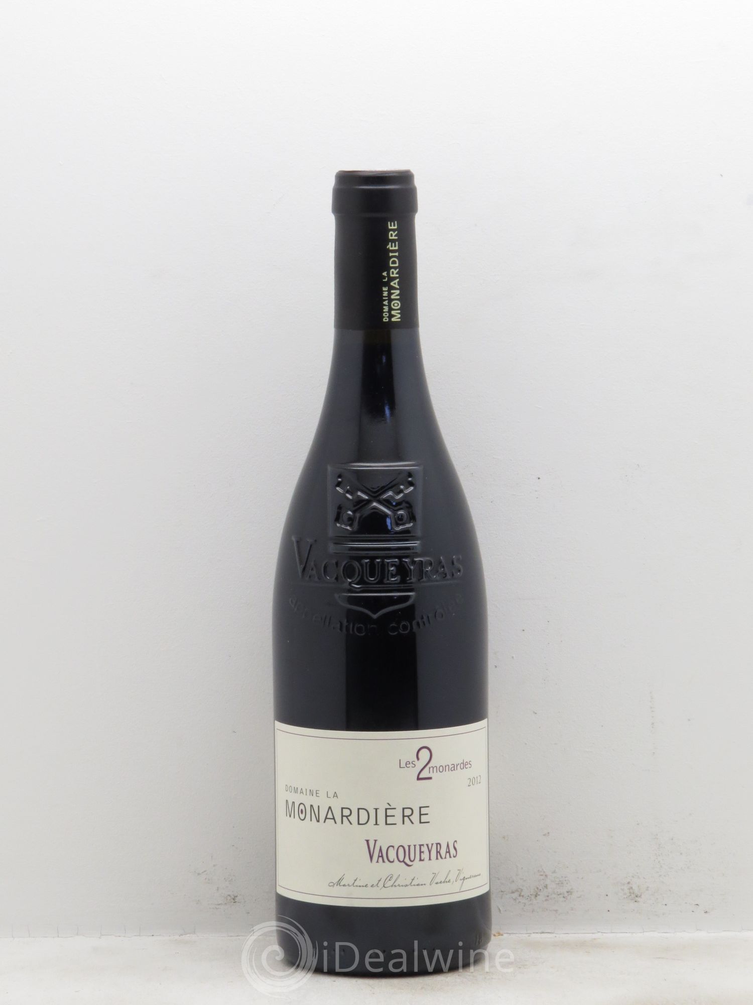 Vacqueyras Les 2 Monardes La Monardière (Domaine) 2012 - Lot de 1 bouteille - 0