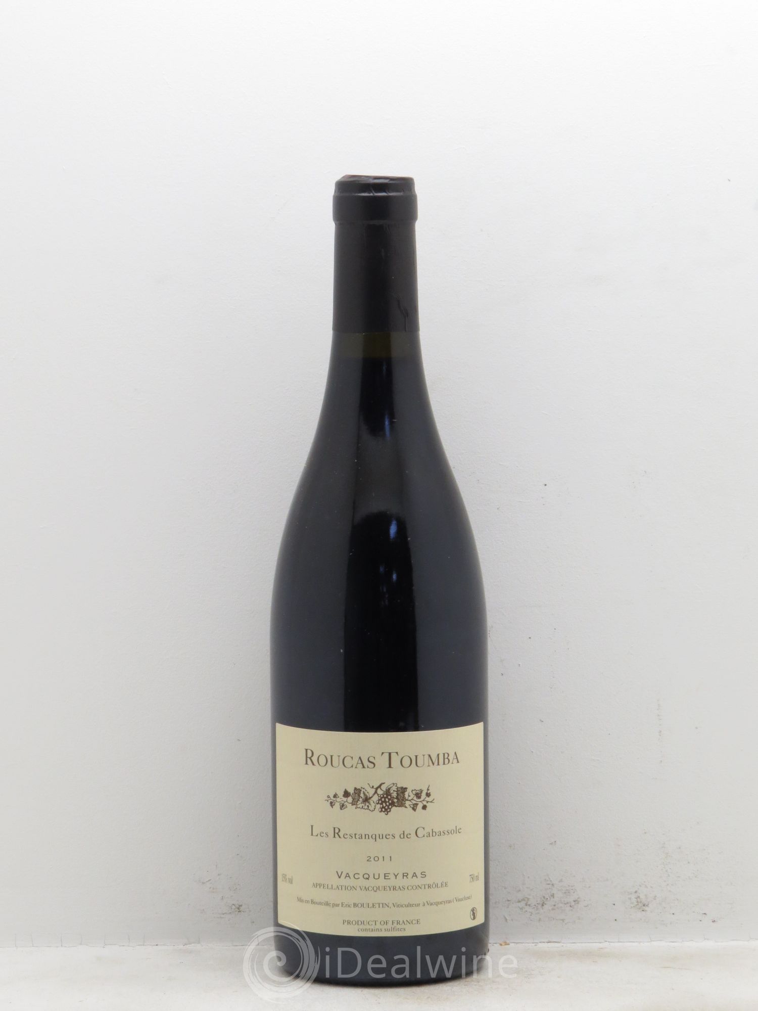 Vacqueyras Les Restanques de Cabassole Roucas Toumba 2011 - Lot de 1 bouteille - 0