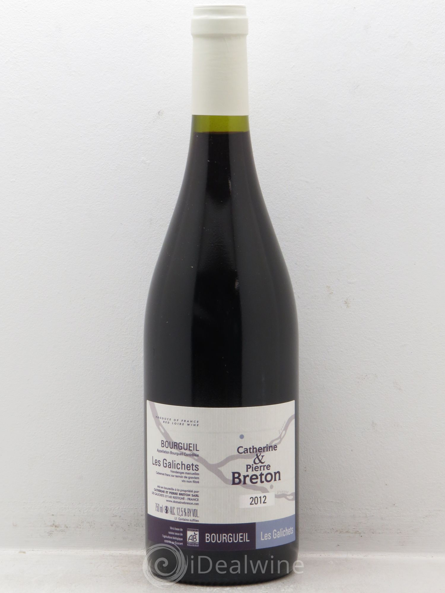 Bourgueil Les Galichets Catherine et Pierre Breton 2012 - Lot de 1 bouteille - 0