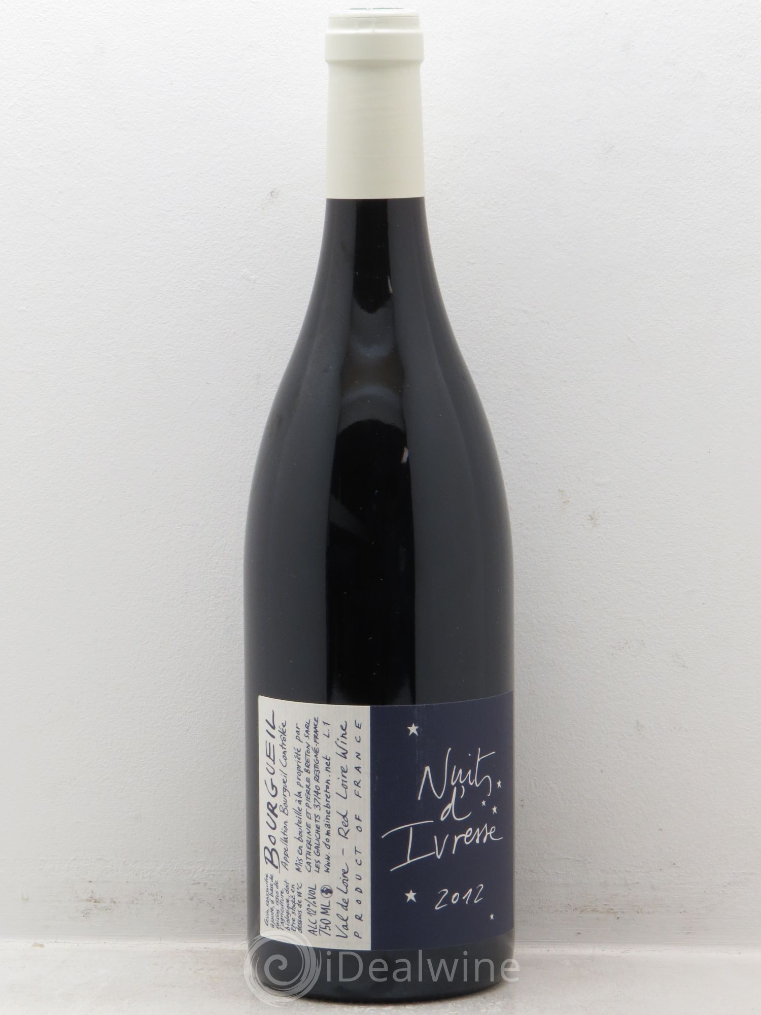 Bourgueil Nuits d'ivresse Catherine et Pierre Breton 2012 - Lot de 1 bouteille - 0
