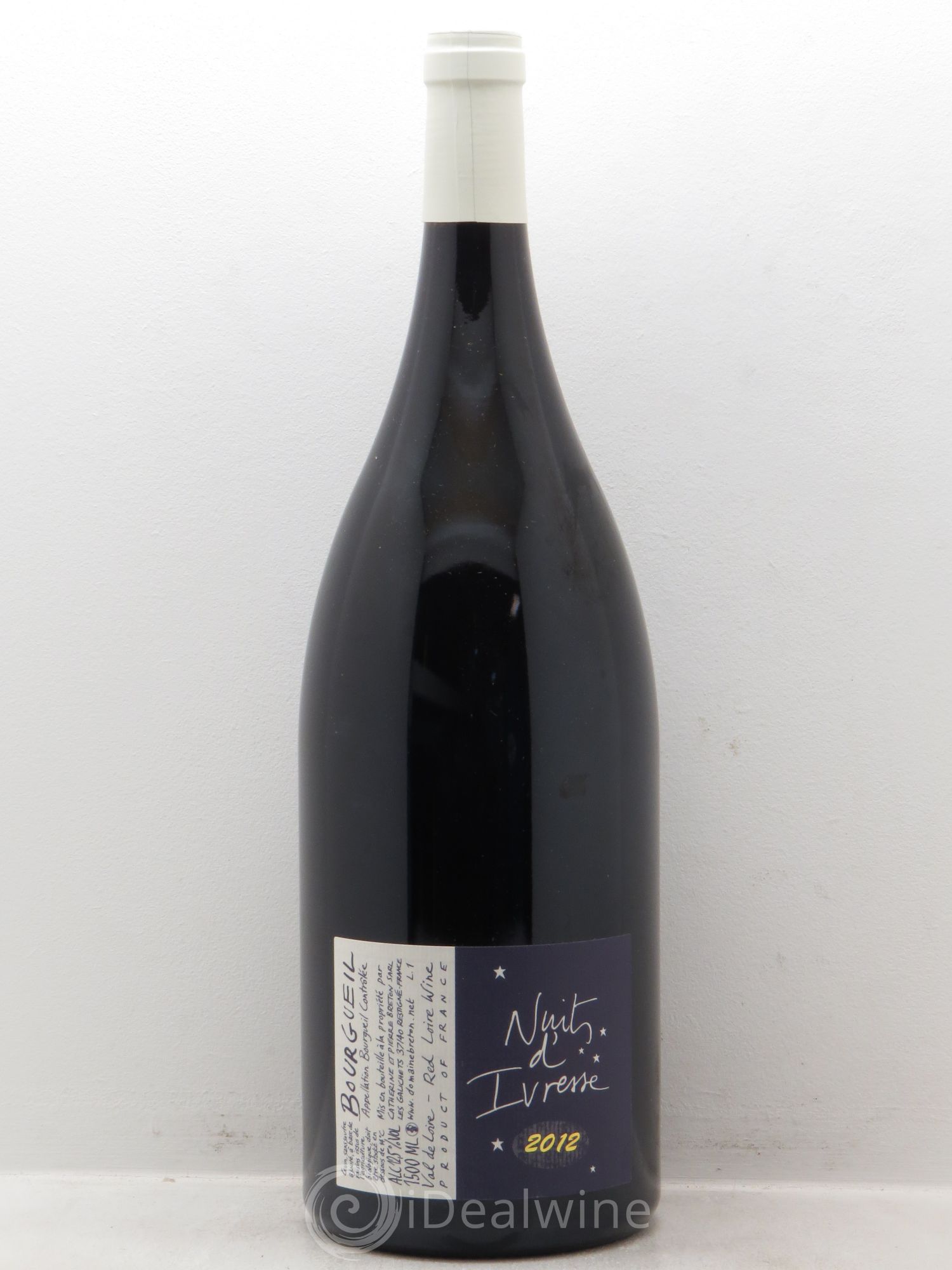 Bourgueil Nuits d'ivresse Catherine et Pierre Breton 2012 - Lot de 1 magnum - 0