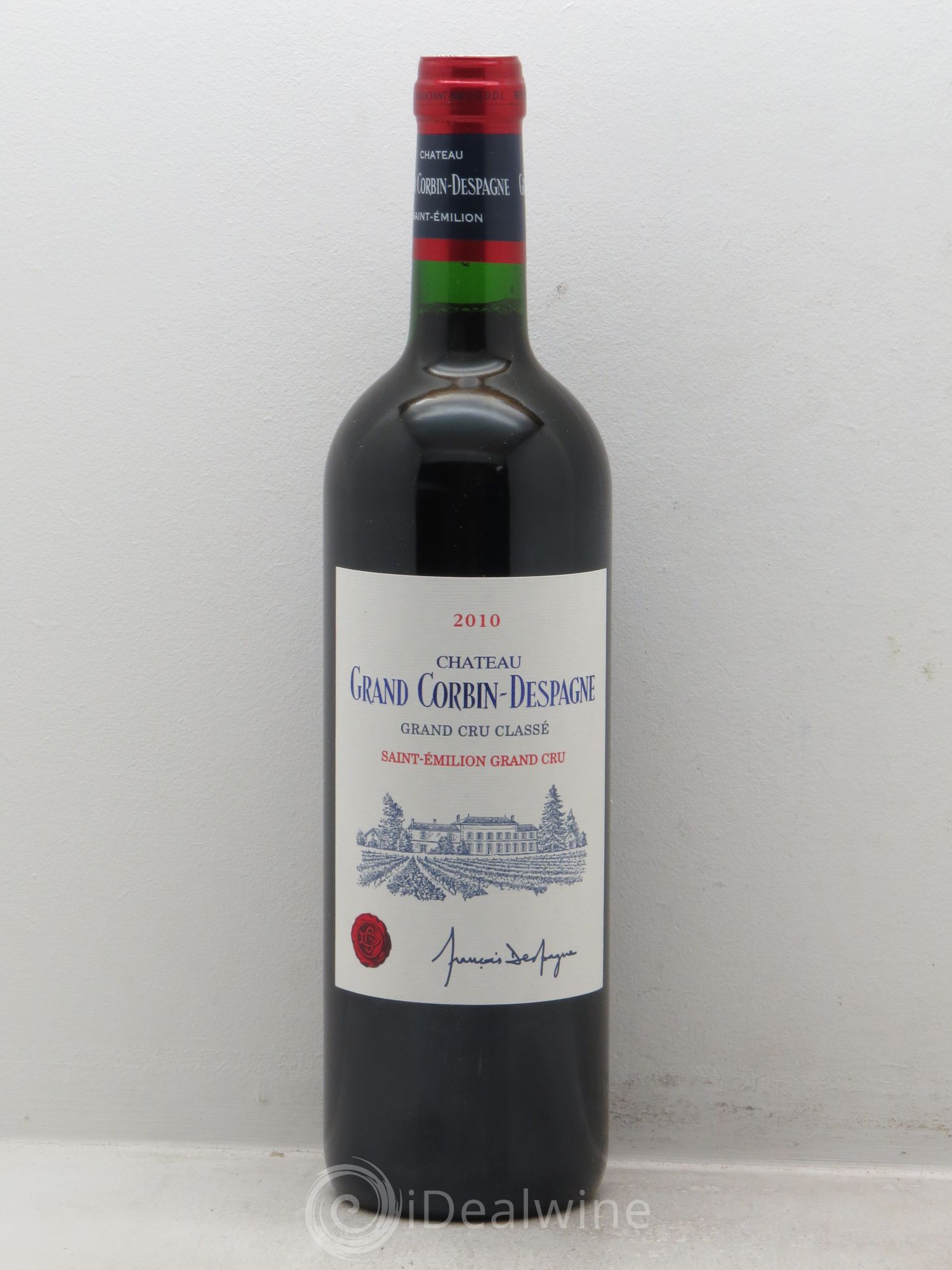 Château Grand Corbin Despagne Grand Cru Classé 2010 - Lot de 1 bouteille - 0
