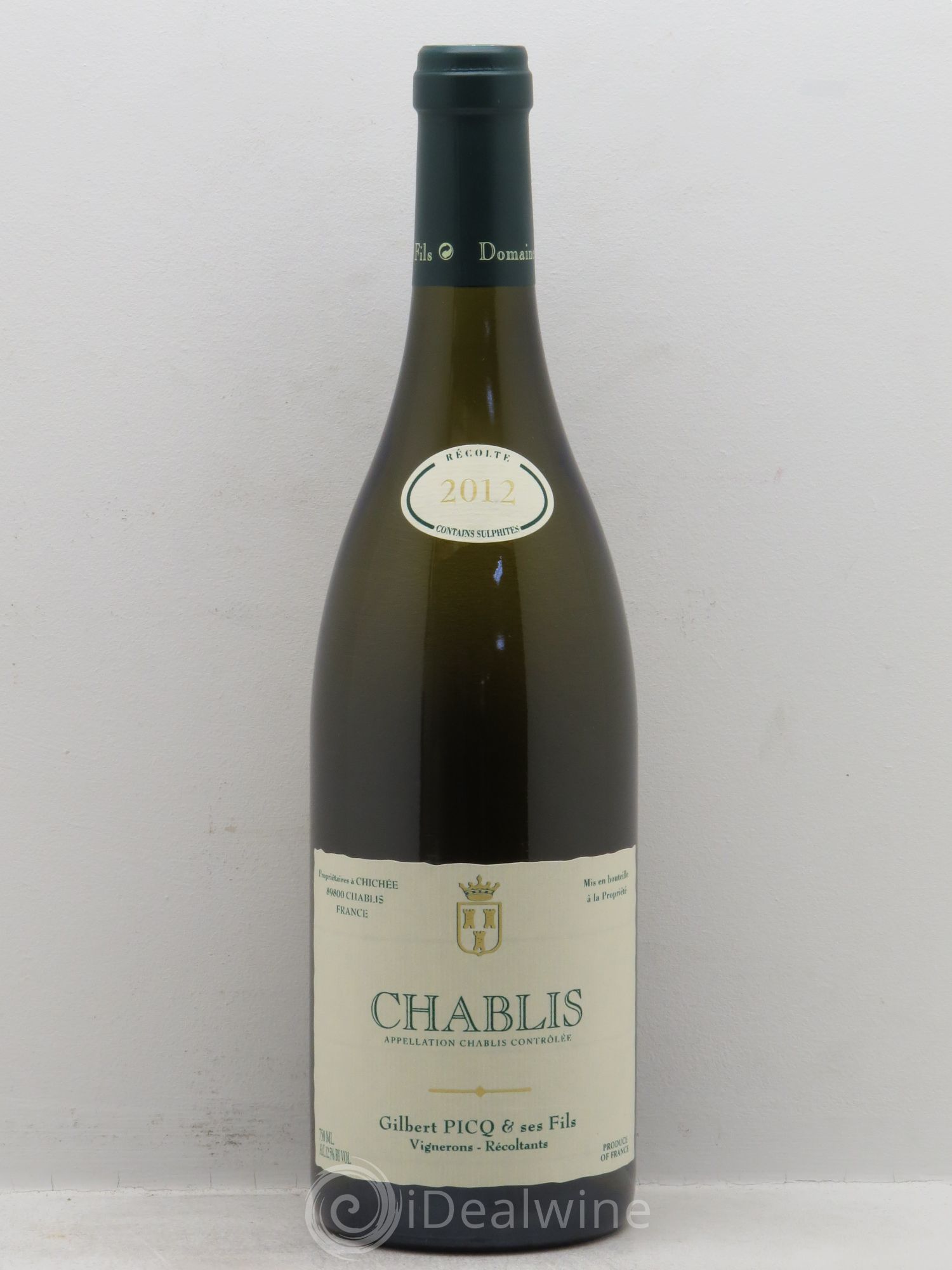 Chablis Gilbert Picq et Fils 2012 - Lot de 1 bouteille - 0