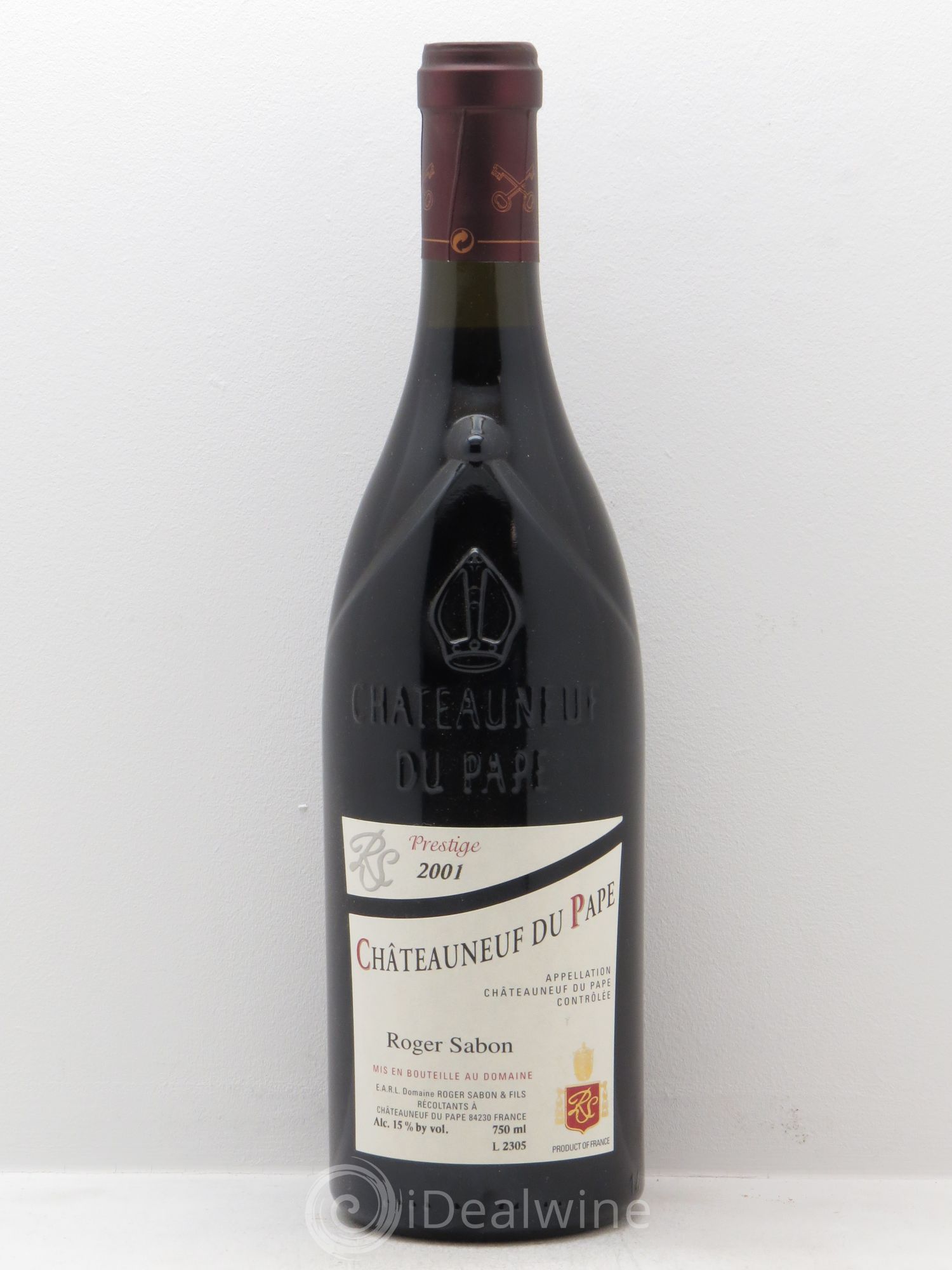 Châteauneuf-du-Pape Cuvée Prestige Roger Sabon (Domaine) 2001 - Lot de 1 bouteille - 0