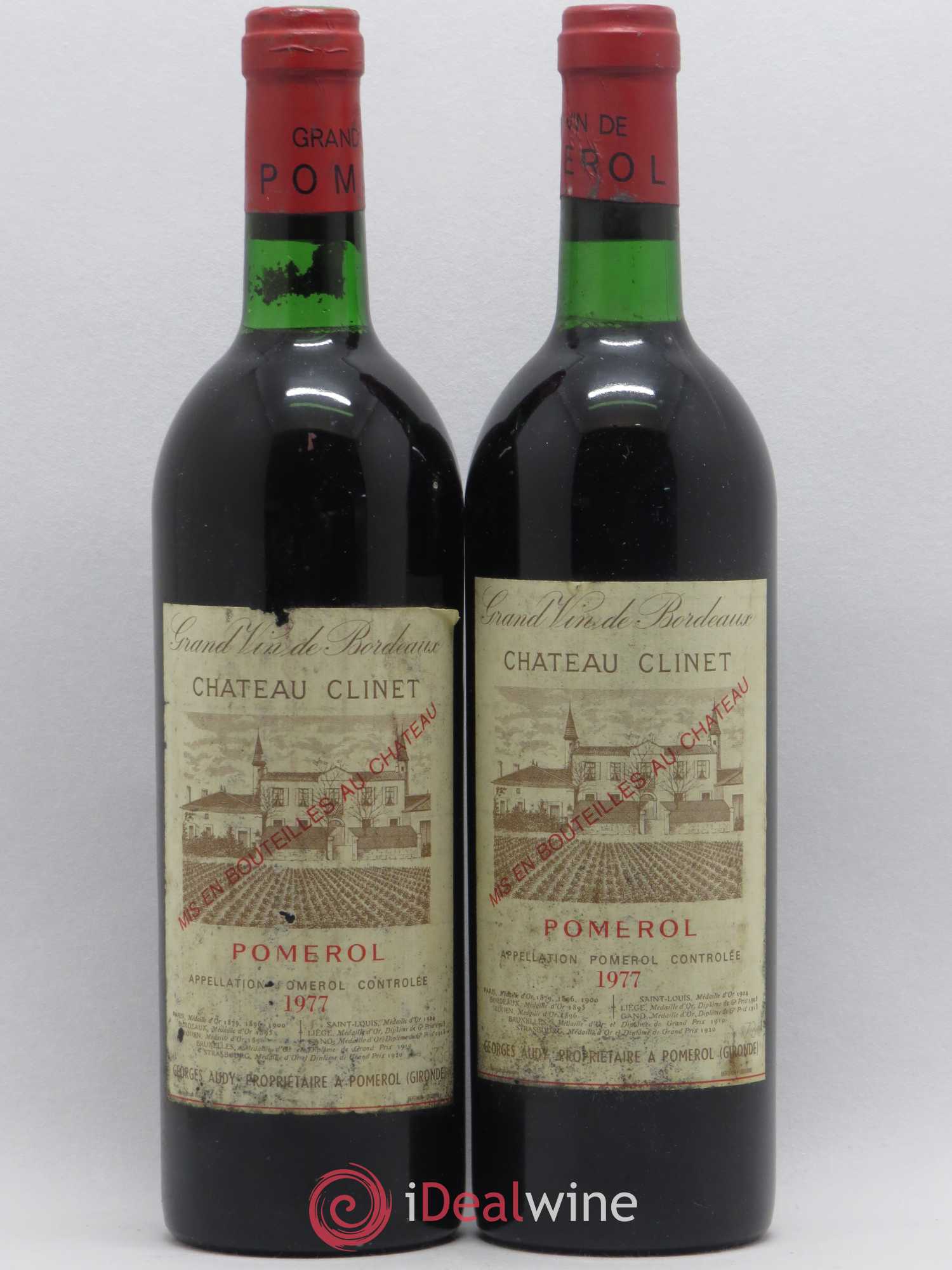 Château Clinet 1977 - Lot de 2 bouteilles - 0