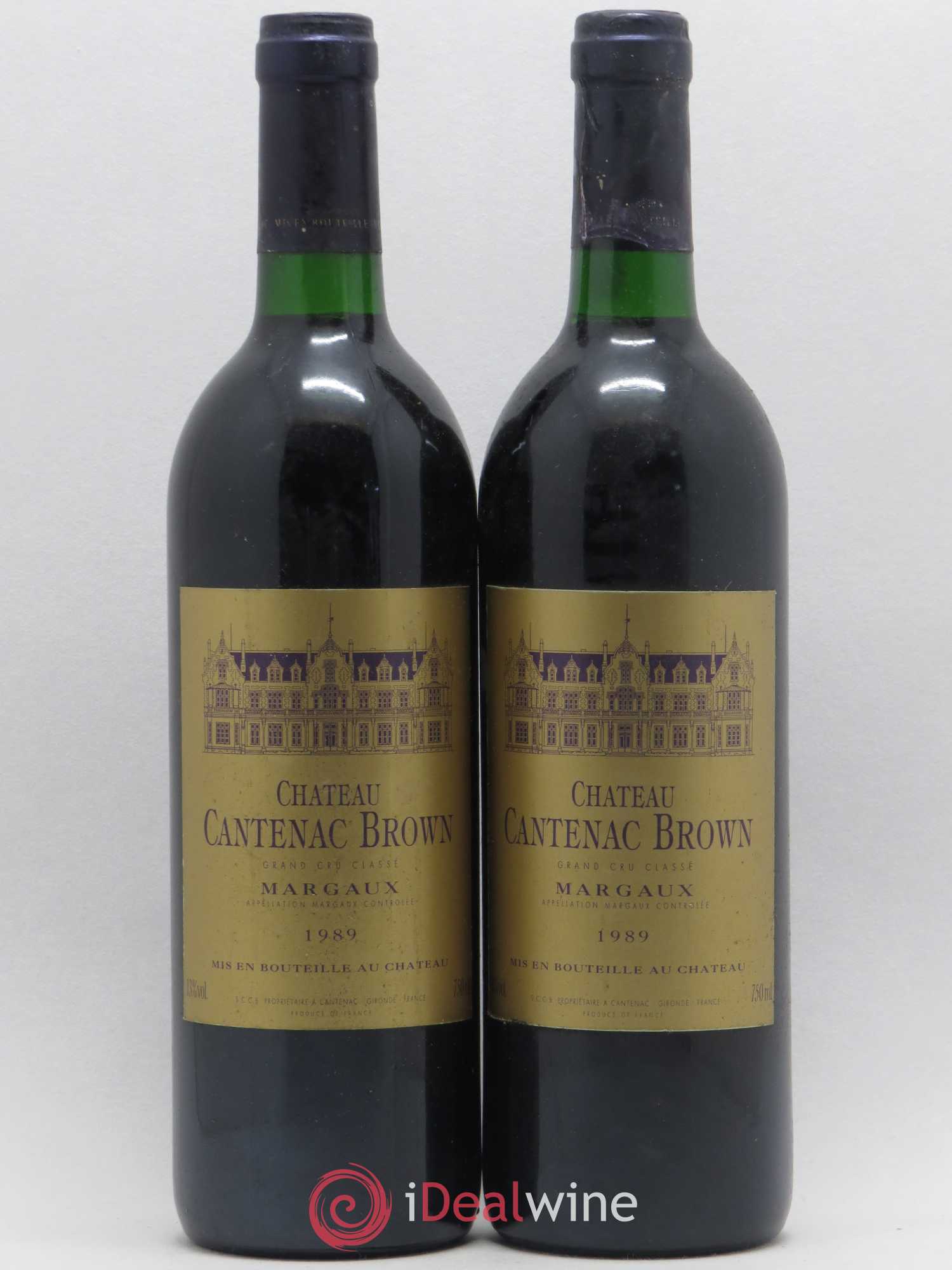 Château Cantenac Brown 3ème Grand Cru Classé 1989 - Lot de 2 bouteilles - 0