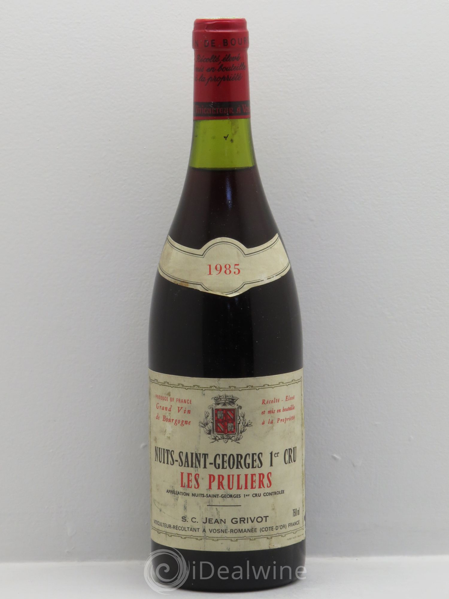 Nuits-Saint-Georges 1er Cru Les Pruliers Jean Grivot 1985 - Lot de 1 bouteille - 0