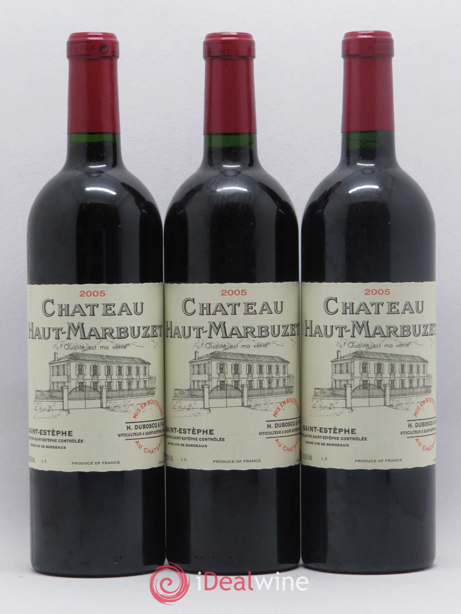 Château de Marbuzet Cru Bourgeois 2005 - Lot de 3 bouteilles - 0