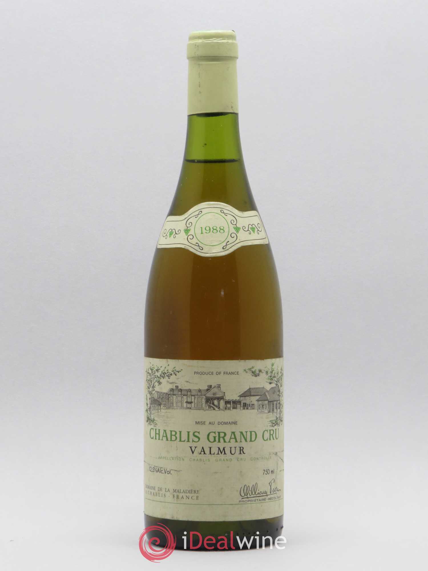 Chablis Grand Cru Valmur William Fèvre 1988 - Lot de 1 bouteille - 0