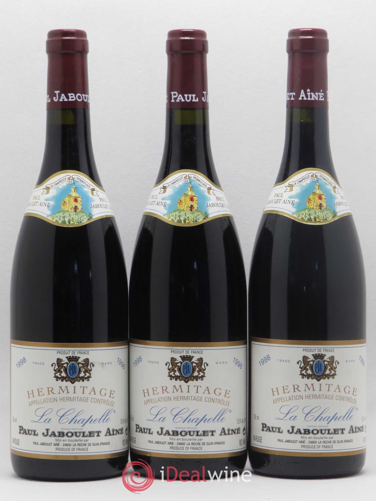 Hermitage La Chapelle Paul Jaboulet Ainé 1998 - Lot de 6 bouteilles - 1