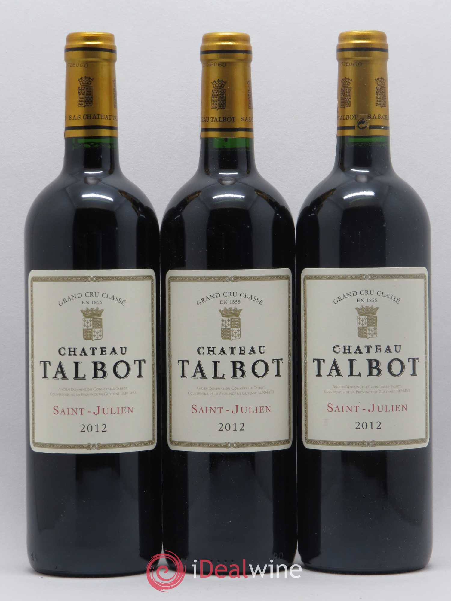 Château Talbot 4ème Grand Cru Classé 2012 - Lot de 6 bouteilles - 1