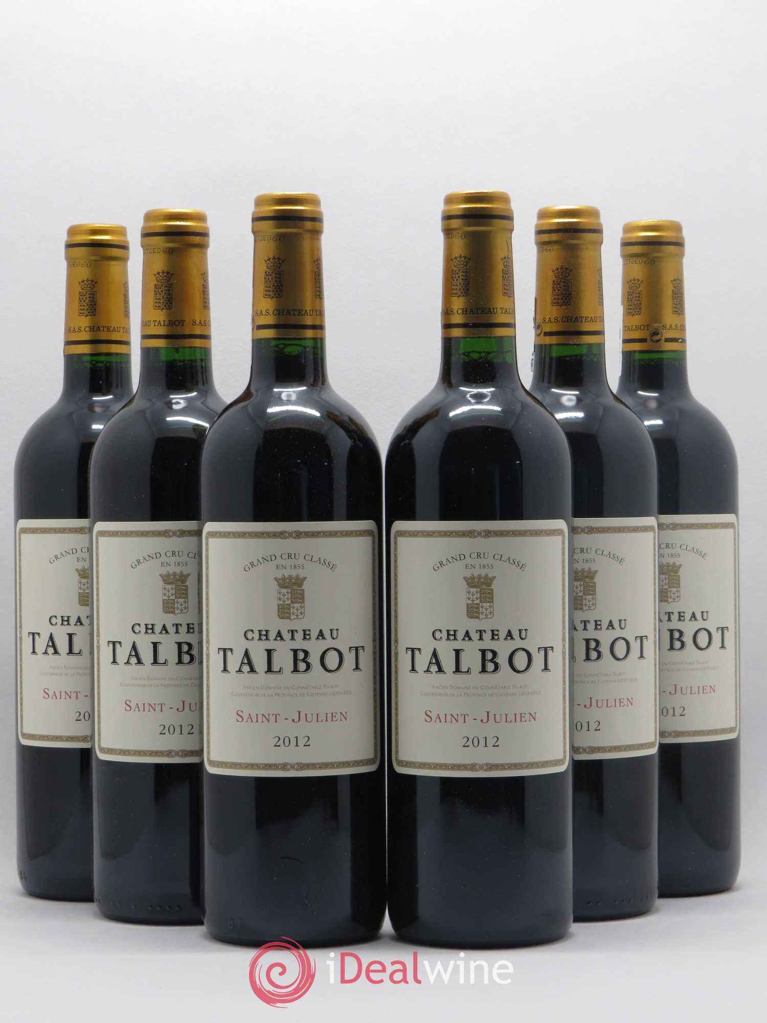 Château Talbot 4ème Grand Cru Classé 2012 - Lot de 6 bouteilles - 0