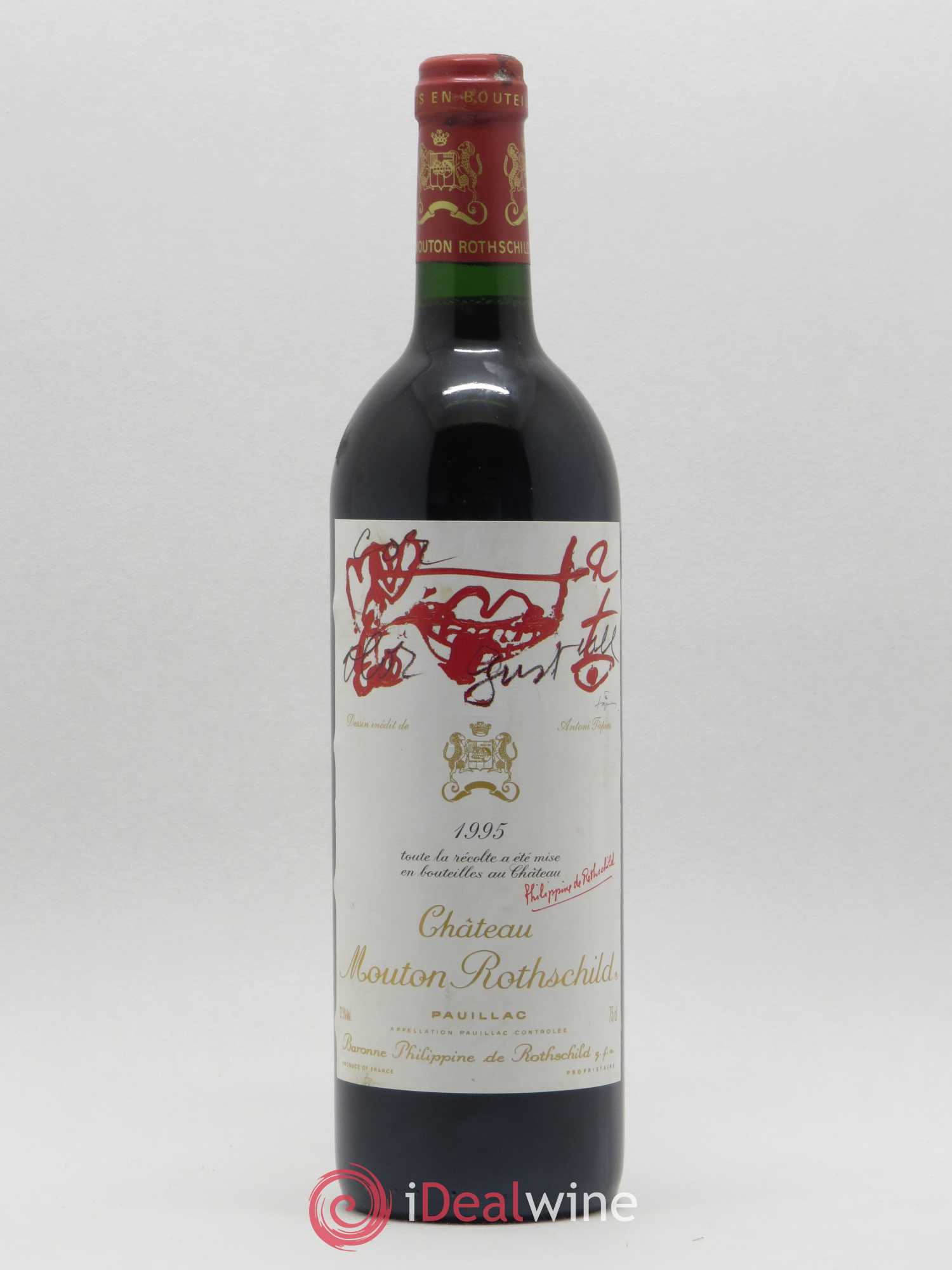 Château Mouton Rothschild 1er Grand Cru Classé 1995 - Lot de 1 bouteille - 0