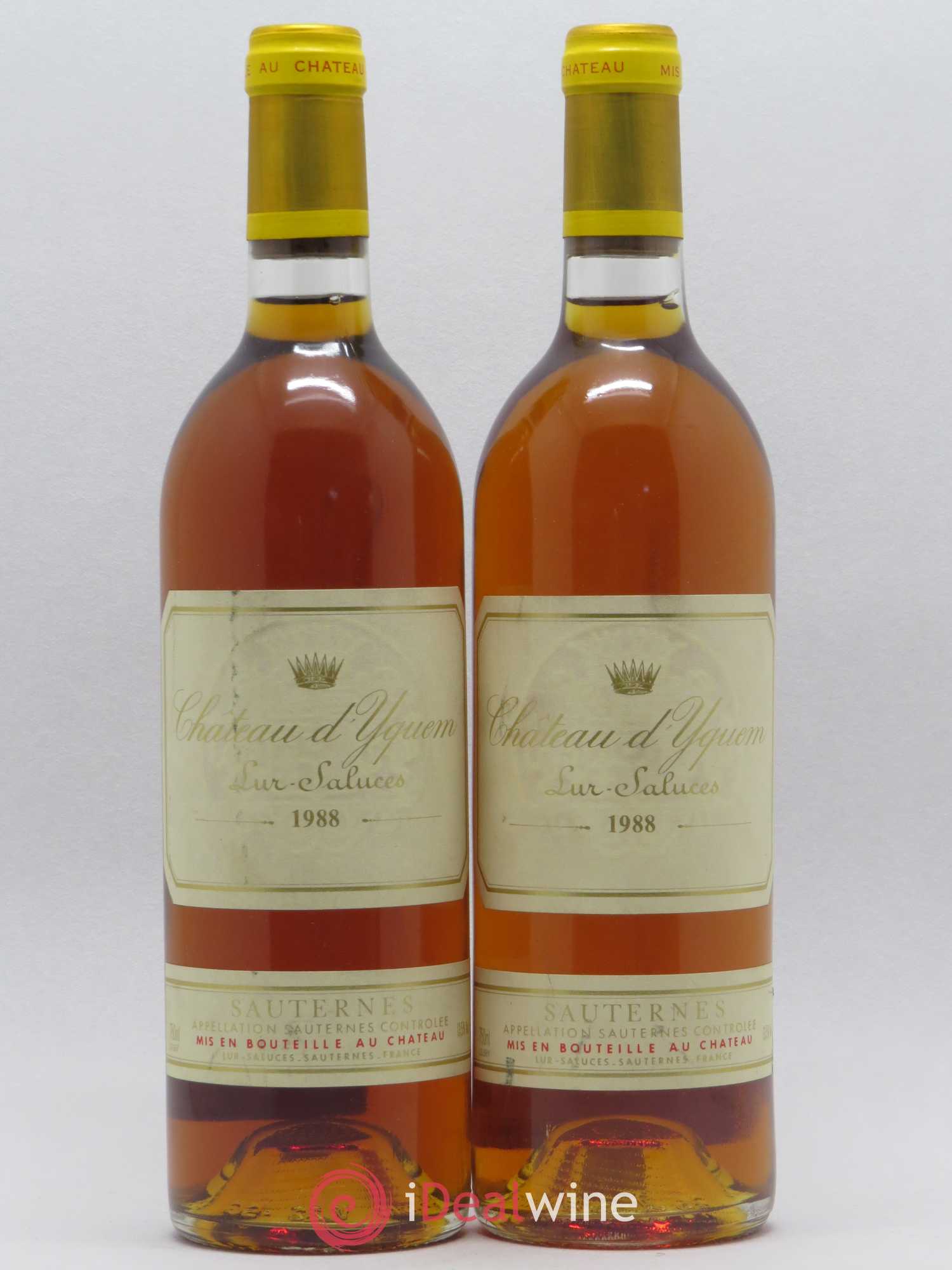 Château d' Yquem 1er Cru Classé Supérieur 1988 - Lotto di 2 bottiglie - 0