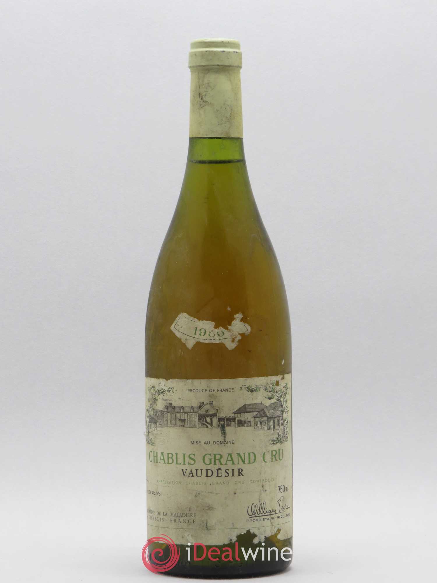 Chablis Grand Cru Vaudésir William Fèvre 1986 - Lot de 1 bouteille - 0