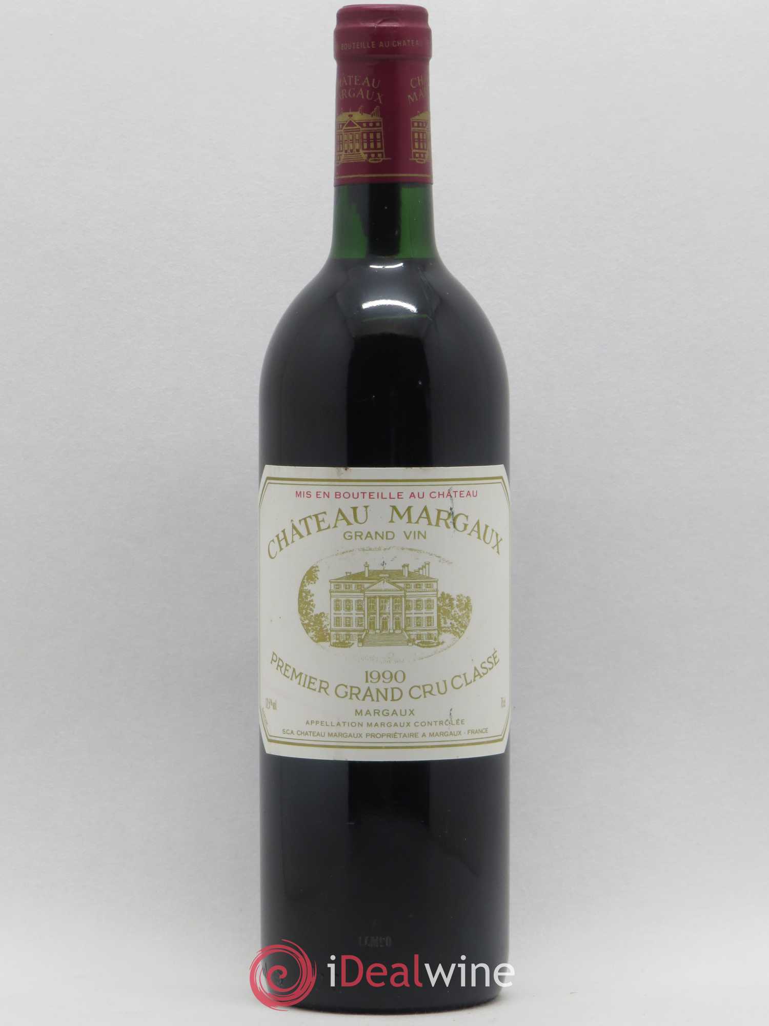 Château Margaux 1er Grand Cru Classé 1990 - Lot de 1 bouteille - 0