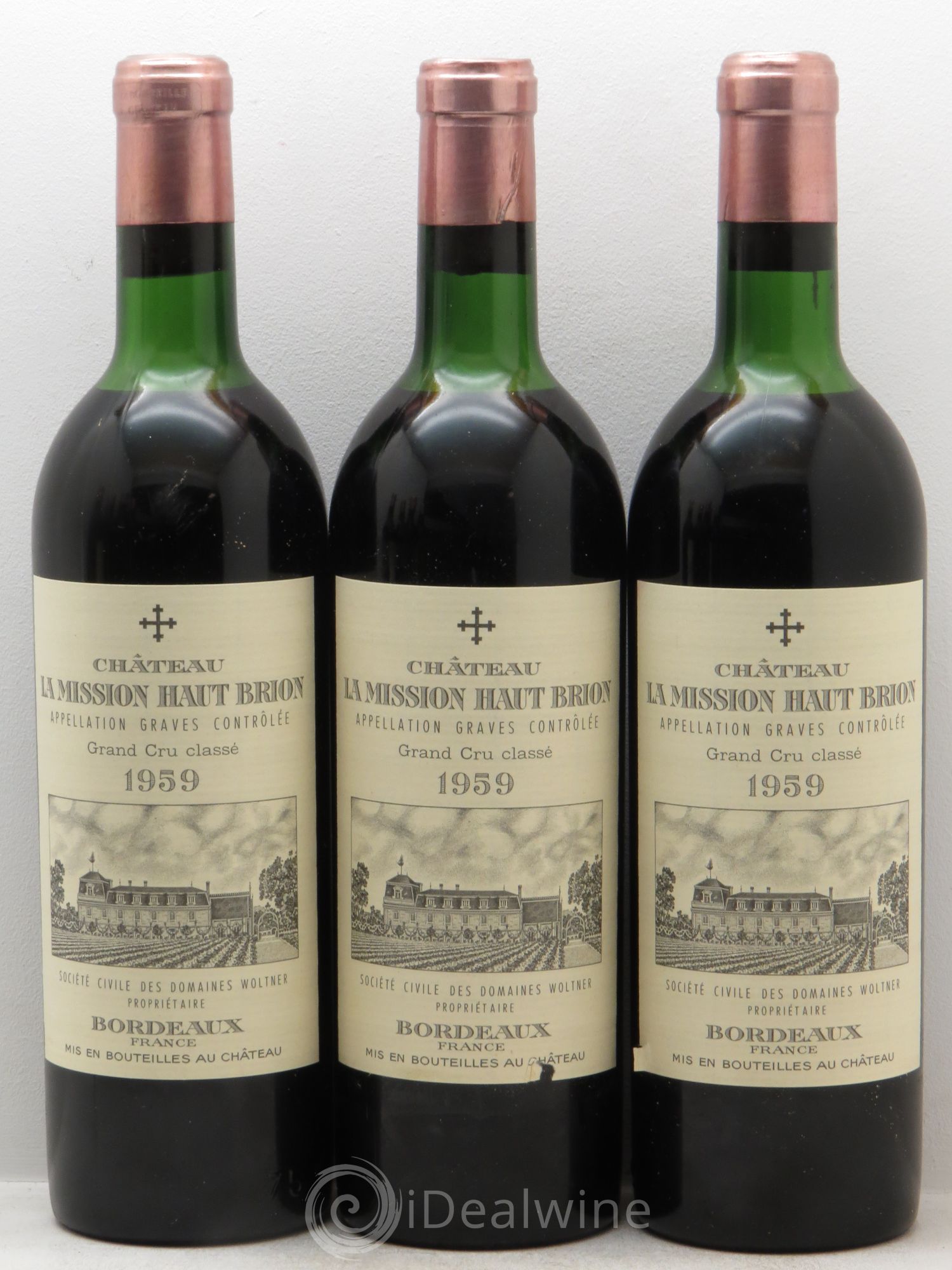 Château la Mission Haut-Brion Cru Classé de Graves 1959 - Lot de 12 bouteilles - 2