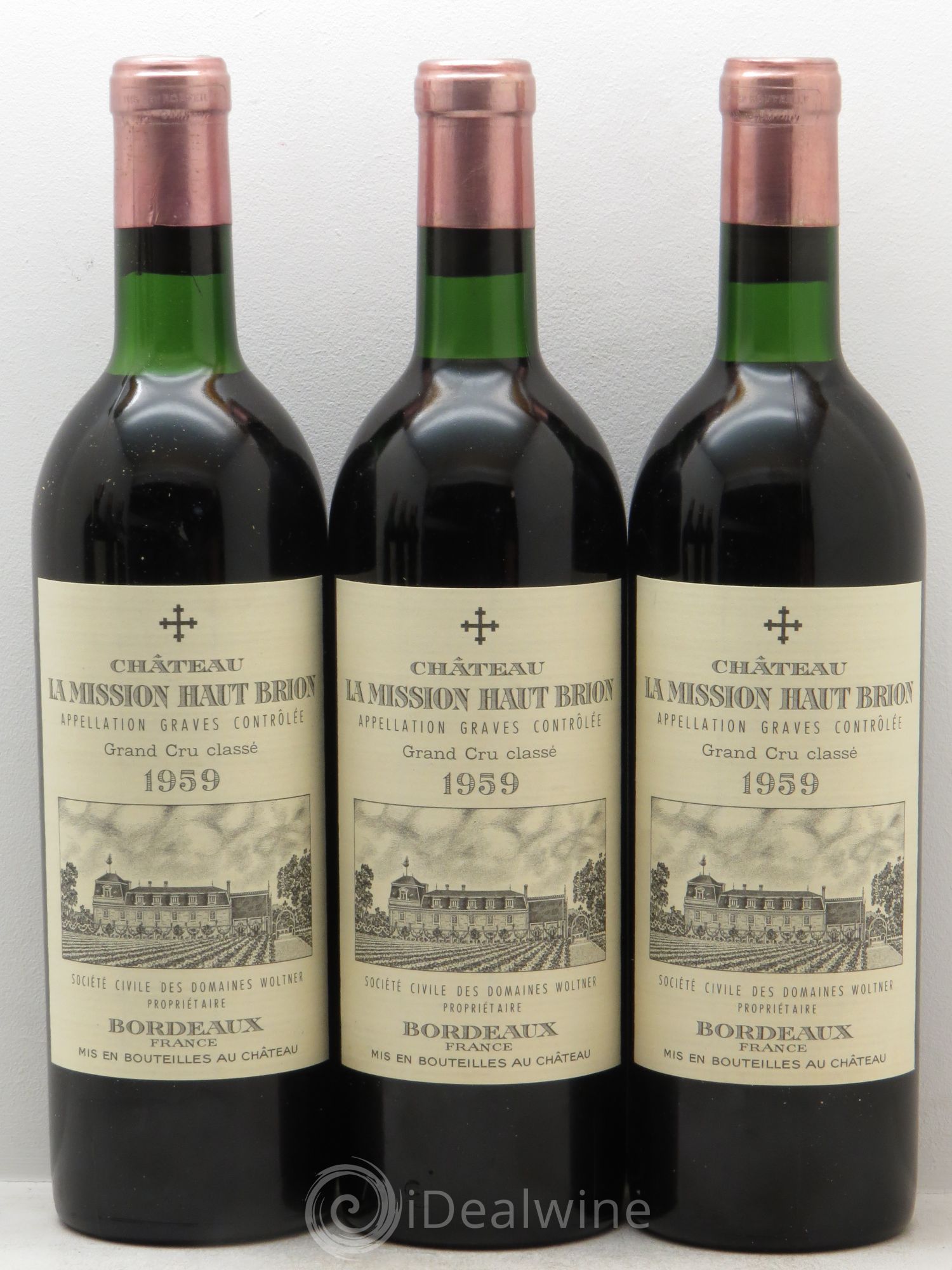 Château la Mission Haut-Brion Cru Classé de Graves 1959 - Lot de 12 bouteilles - 3