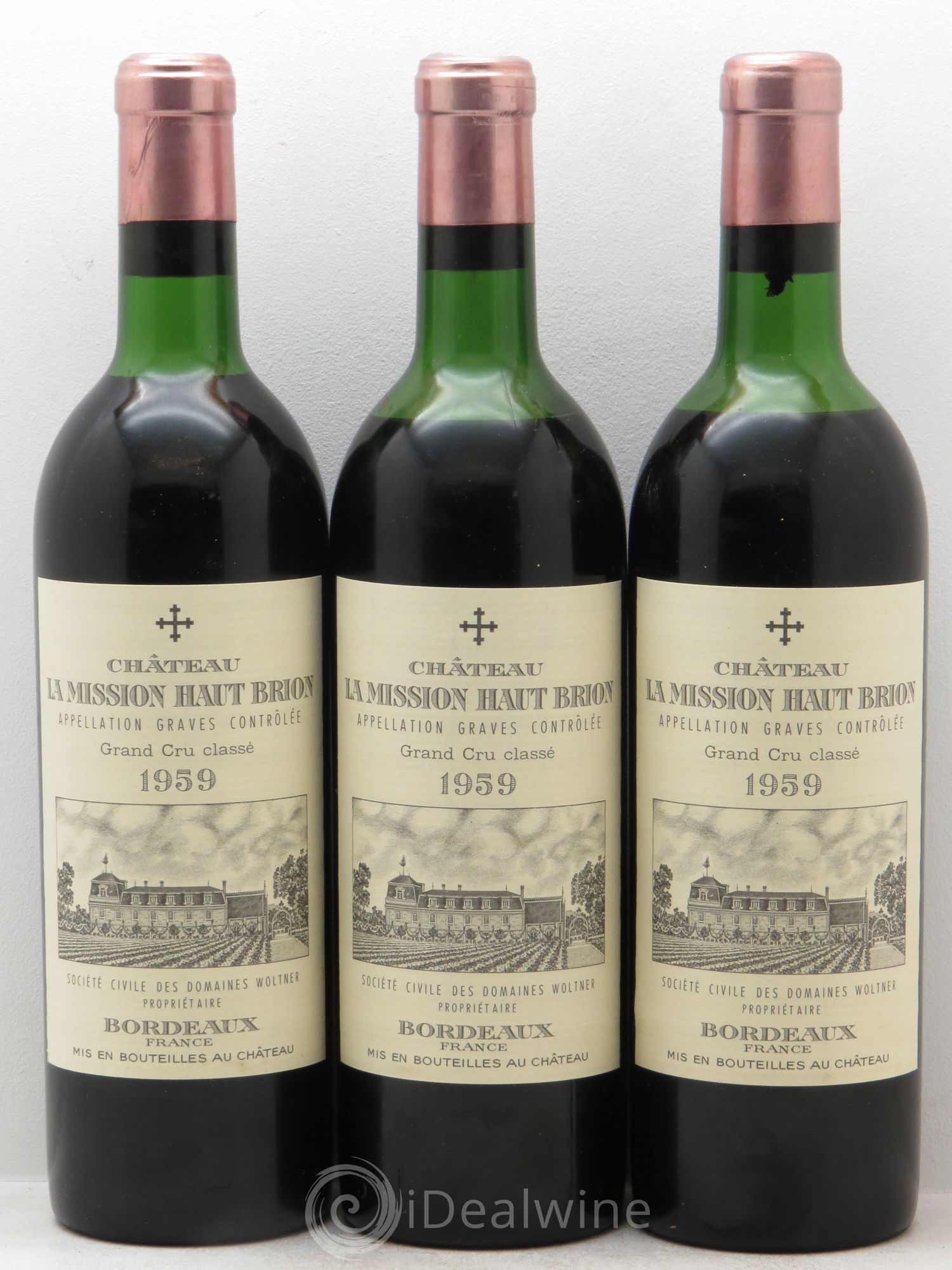 Château la Mission Haut-Brion Cru Classé de Graves 1959 - Lot de 12 bouteilles - 4