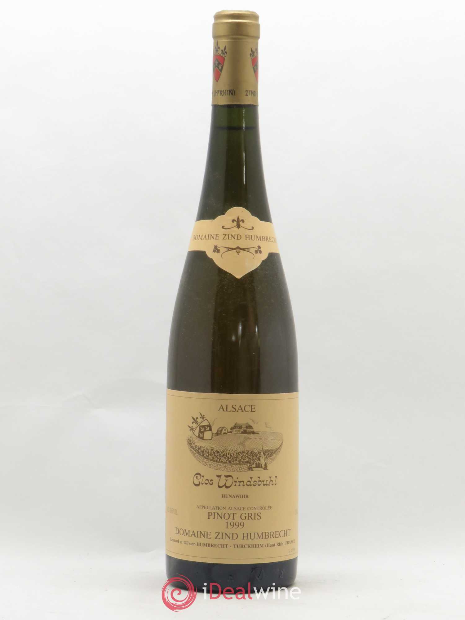 Alsace Pinot Gris Clos Windsbuhl Zind-Humbrecht (Domaine) 1999 - Lot de 1 bouteille - 0
