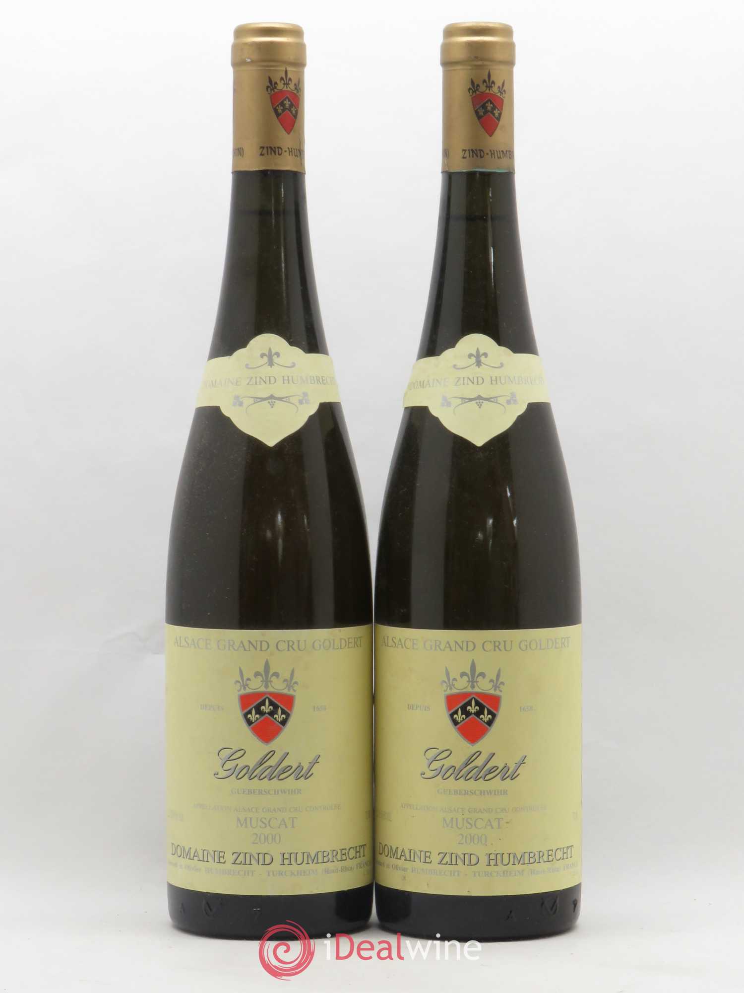 Alsace Muscat Grand Cru Goldert Zind-Humbrecht (Domaine) 2000 - Lot de 2 bouteilles - 0