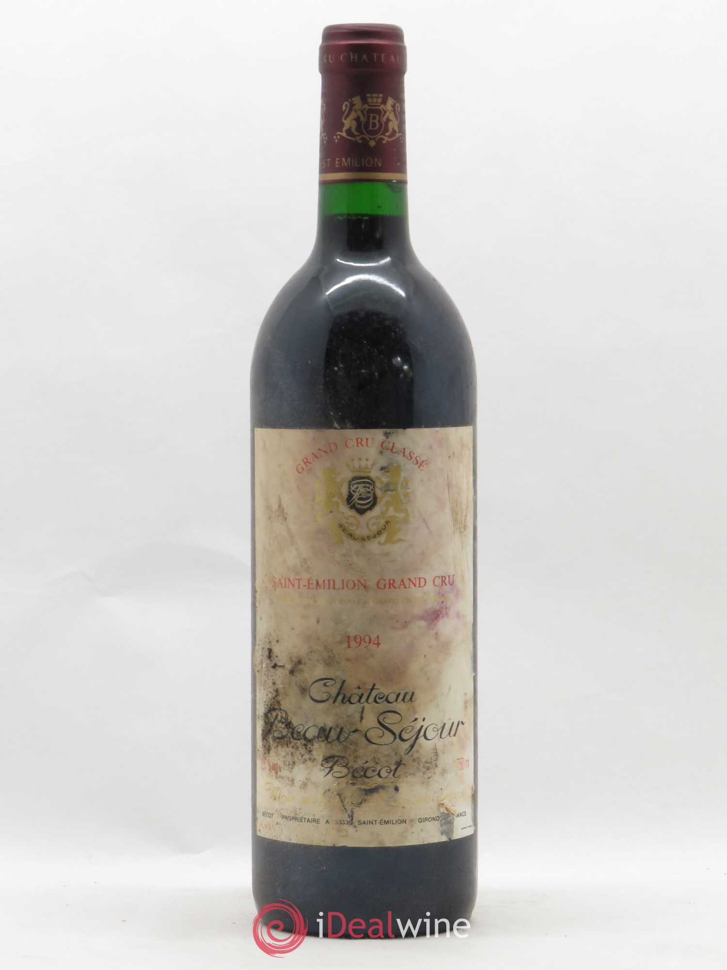 Château Beau-Séjour Bécot 1er Grand Cru Classé B 1994 - Lot de 1 bouteille - 0