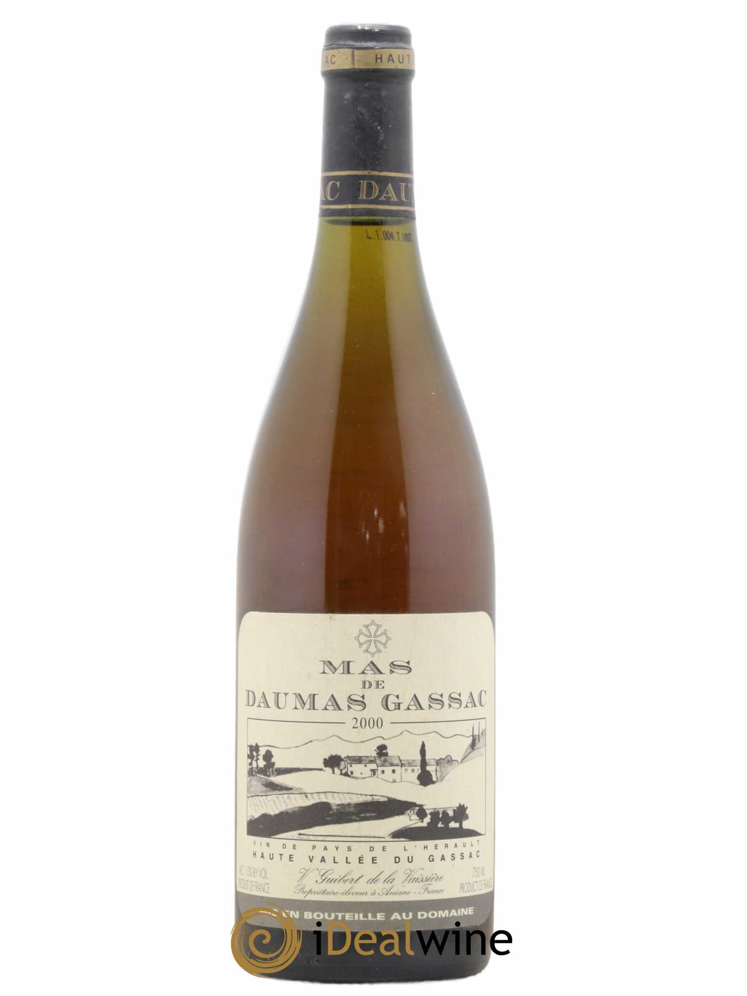 Saint-Guilhem-le-Désert - Cité d'Aniane Mas Daumas Gassac Famille Guibert de La Vaissière 2000 - Lot de 1 bouteille - 0