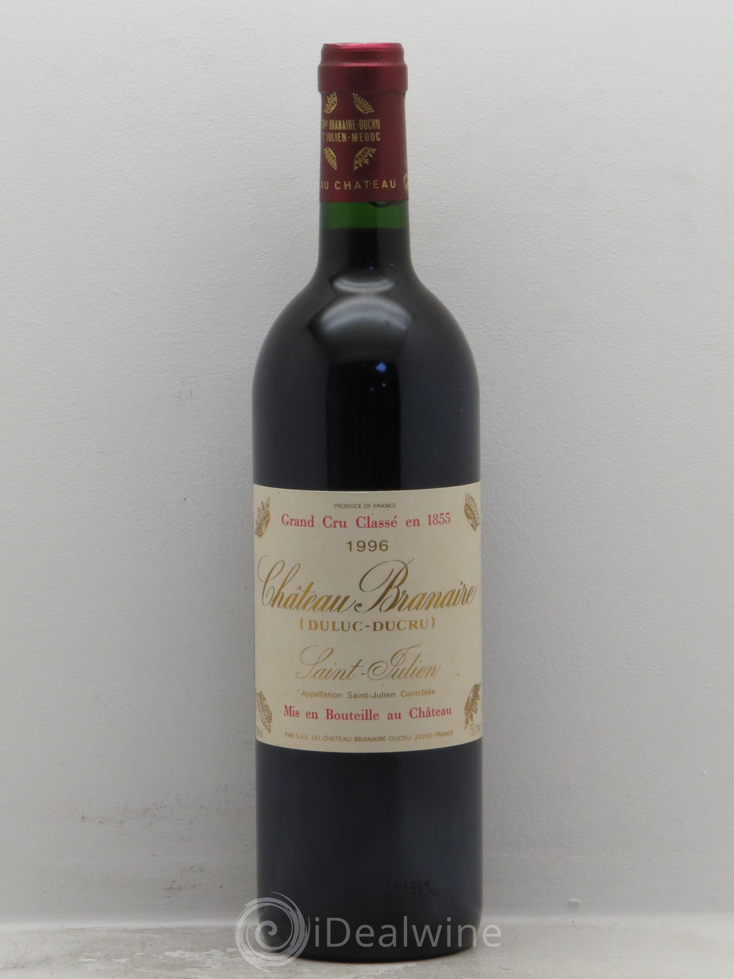 Château Branaire Ducru 4ème Grand Cru Classé 1996 - Lot de 1 bouteille - 0