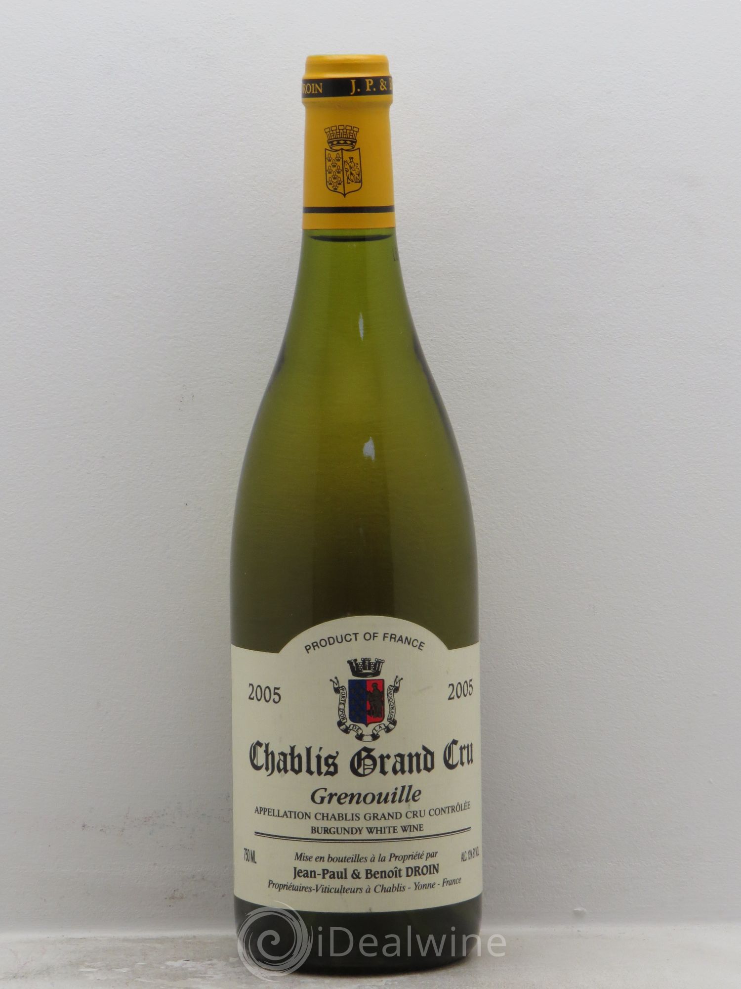 Chablis Grand Cru Grenouilles Jean-Paul & Benoît Droin (Domaine) 2005 - Lot de 1 bouteille - 0