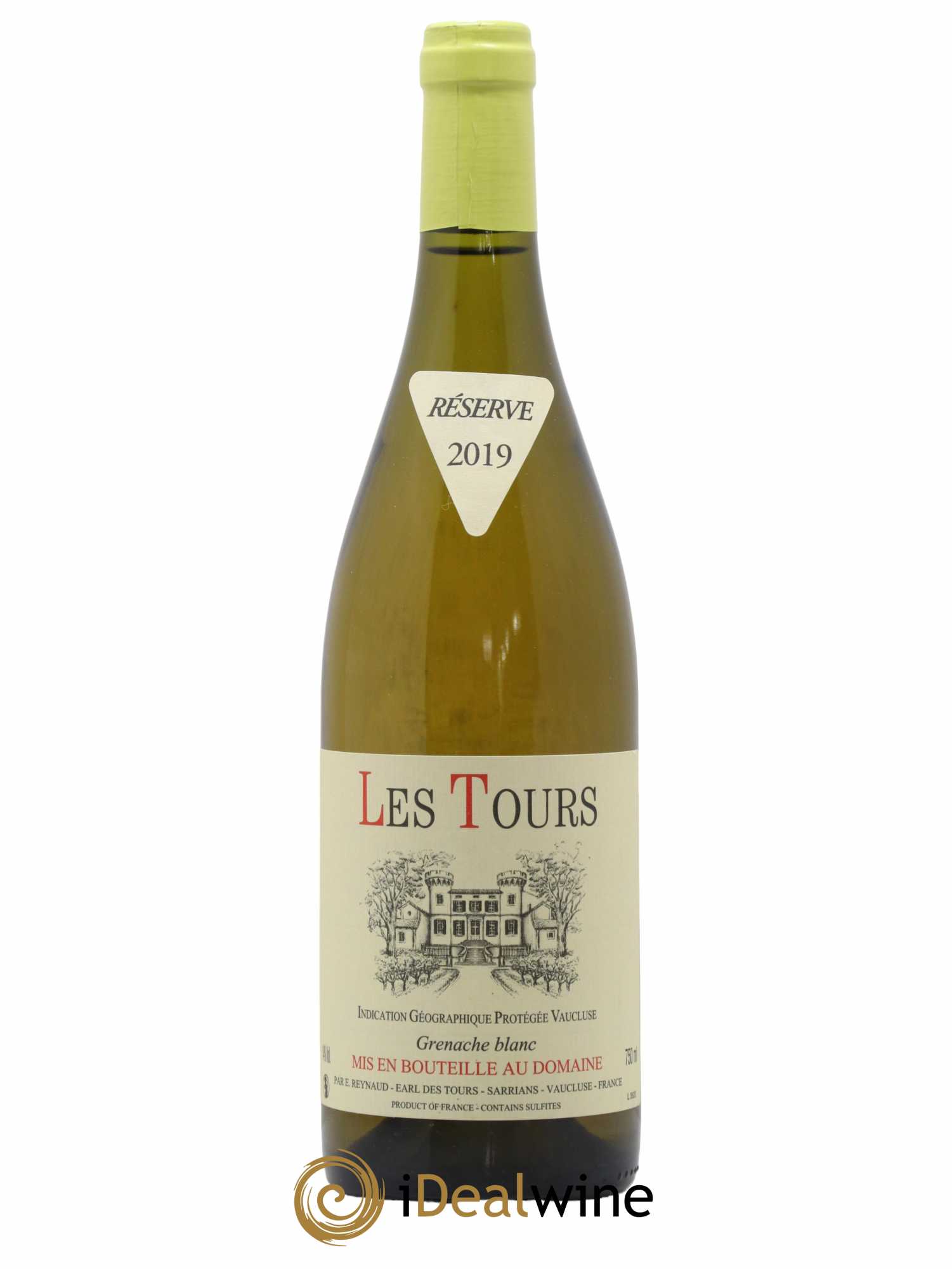 Vaucluse (Vin de Pays de Vaucluse) Les Tours Grenache Blanc Emmanuel Reynaud 2019 - Lot de 1 bouteille - 0