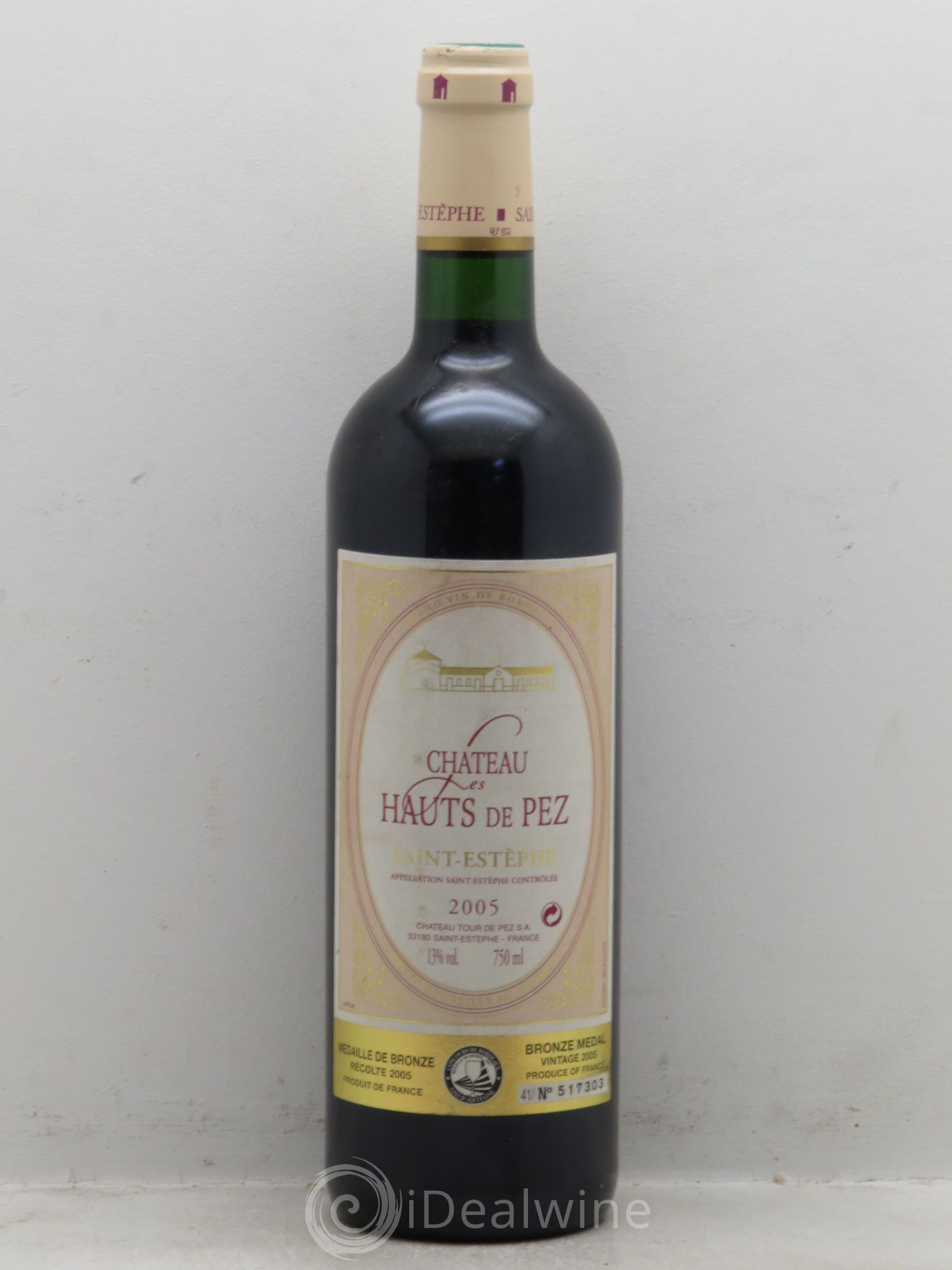 Saint-Estèphe Hauts de Pez 2005 - Posten von 1 Flasche - 0