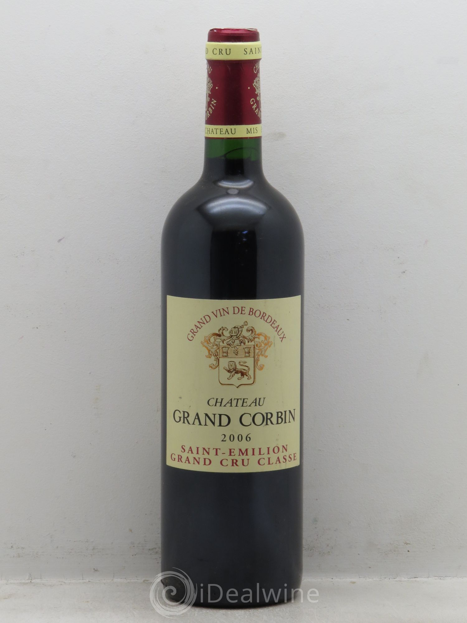 Château Grand Corbin Grand Cru Classé 2006 - Lot de 1 bouteille - 0