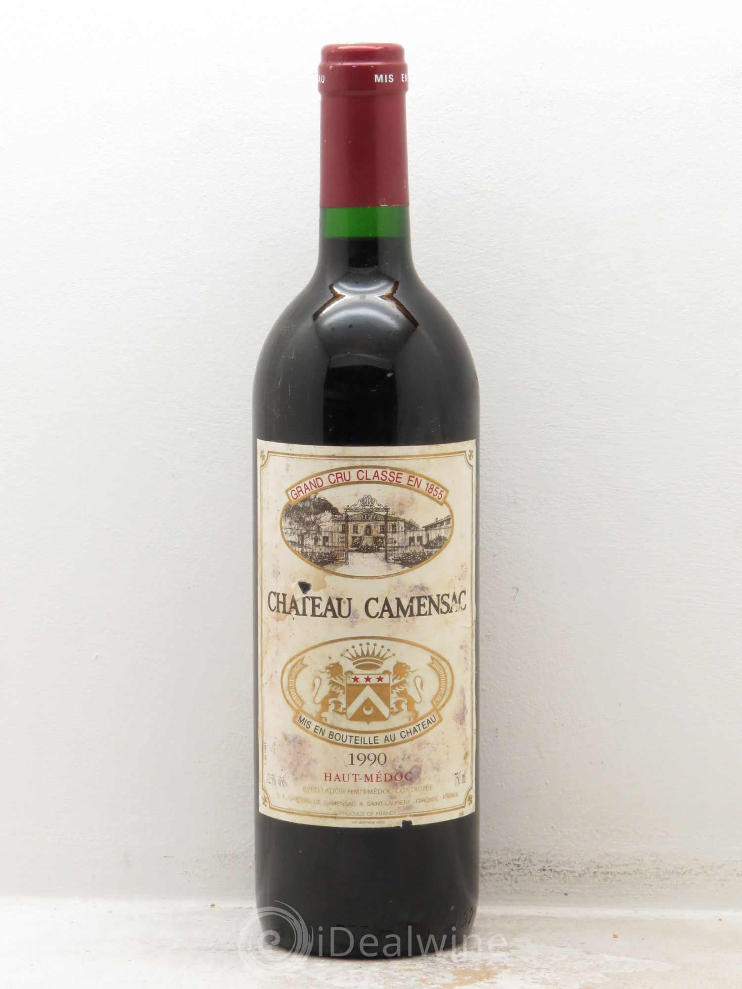 Château Camensac 5ème Grand Cru Classé 1990 - Lot de 1 bouteille - 0