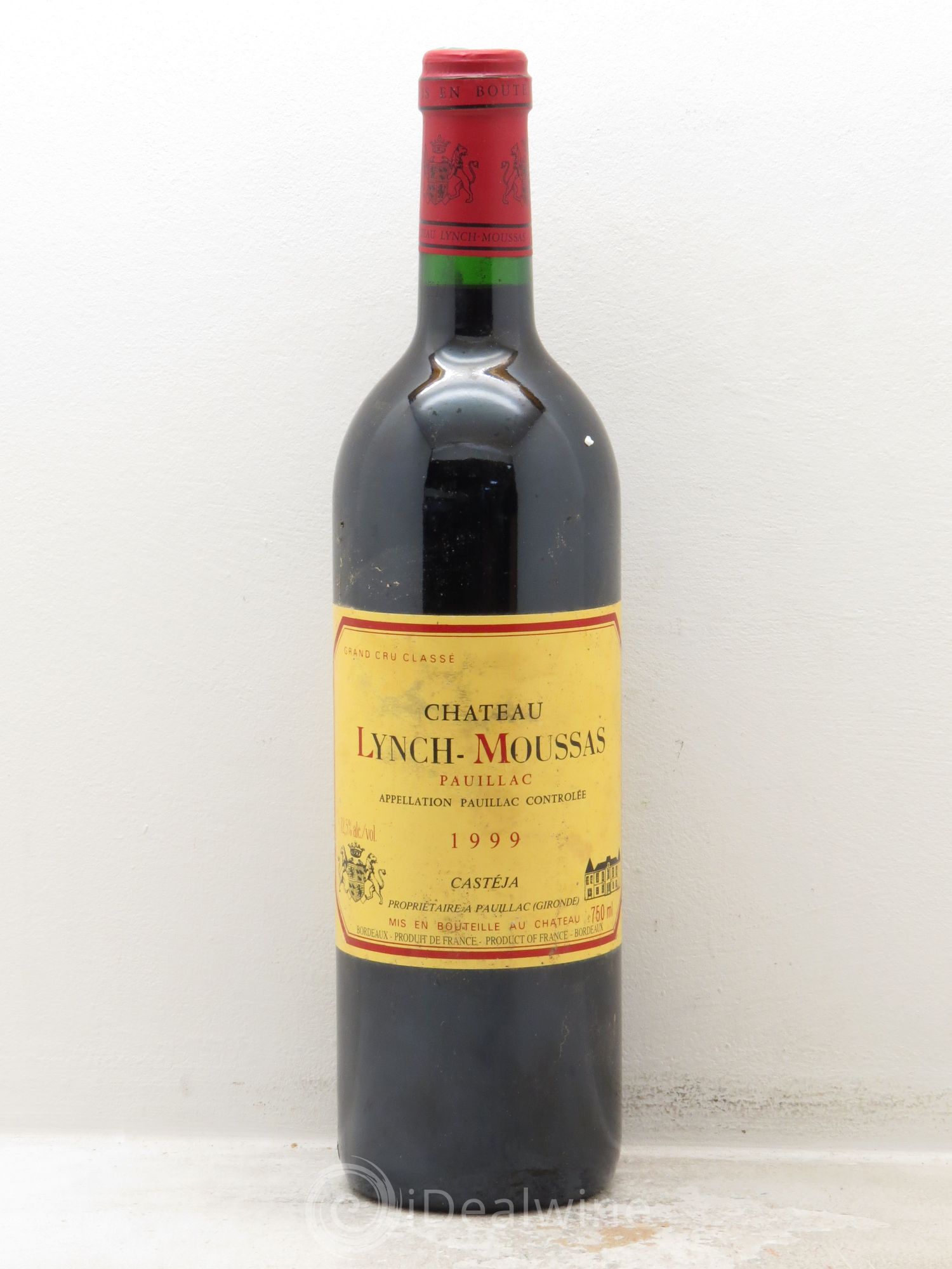 Château Lynch Moussas 5ème Grand Cru Classé 1999 - Lot de 1 bouteille - 0
