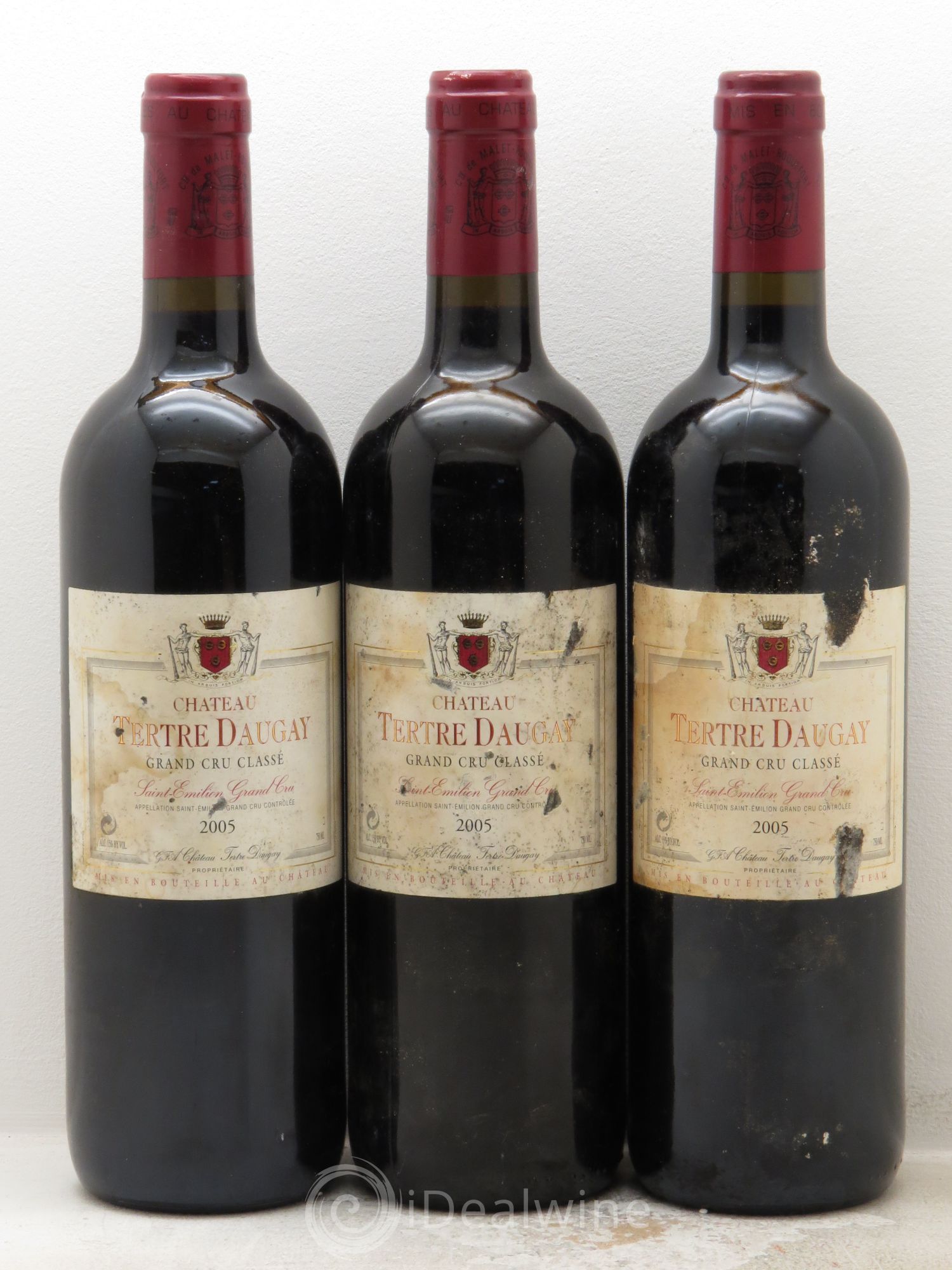Château Tertre Daugay Grand Cru Classé 2005 - Lot de 3 bouteilles - 0