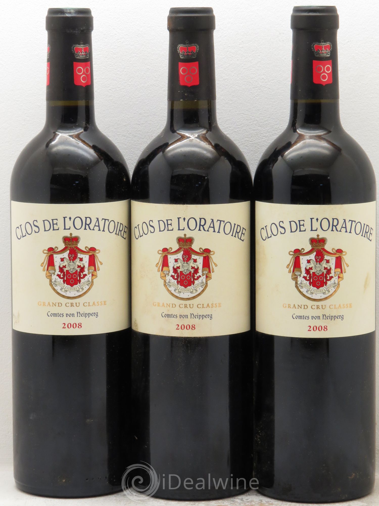 Clos de l'Oratoire Grand Cru Classé 2008 - Lot de 3 bouteilles - 0