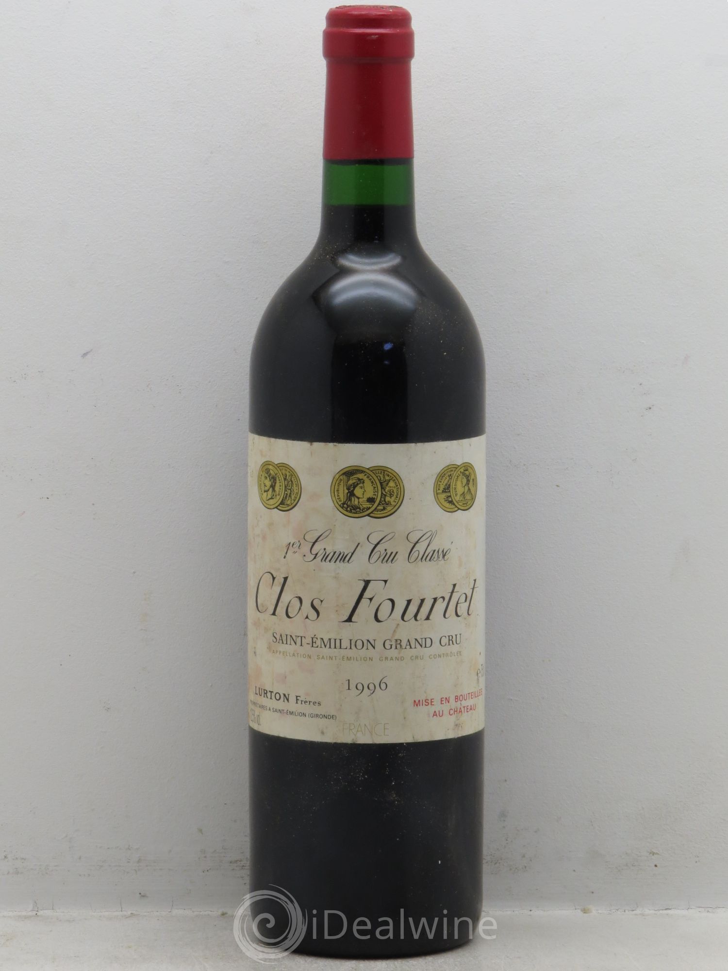 Clos Fourtet 1er Grand Cru Classé B 1996 - Lot de 1 bouteille - 0