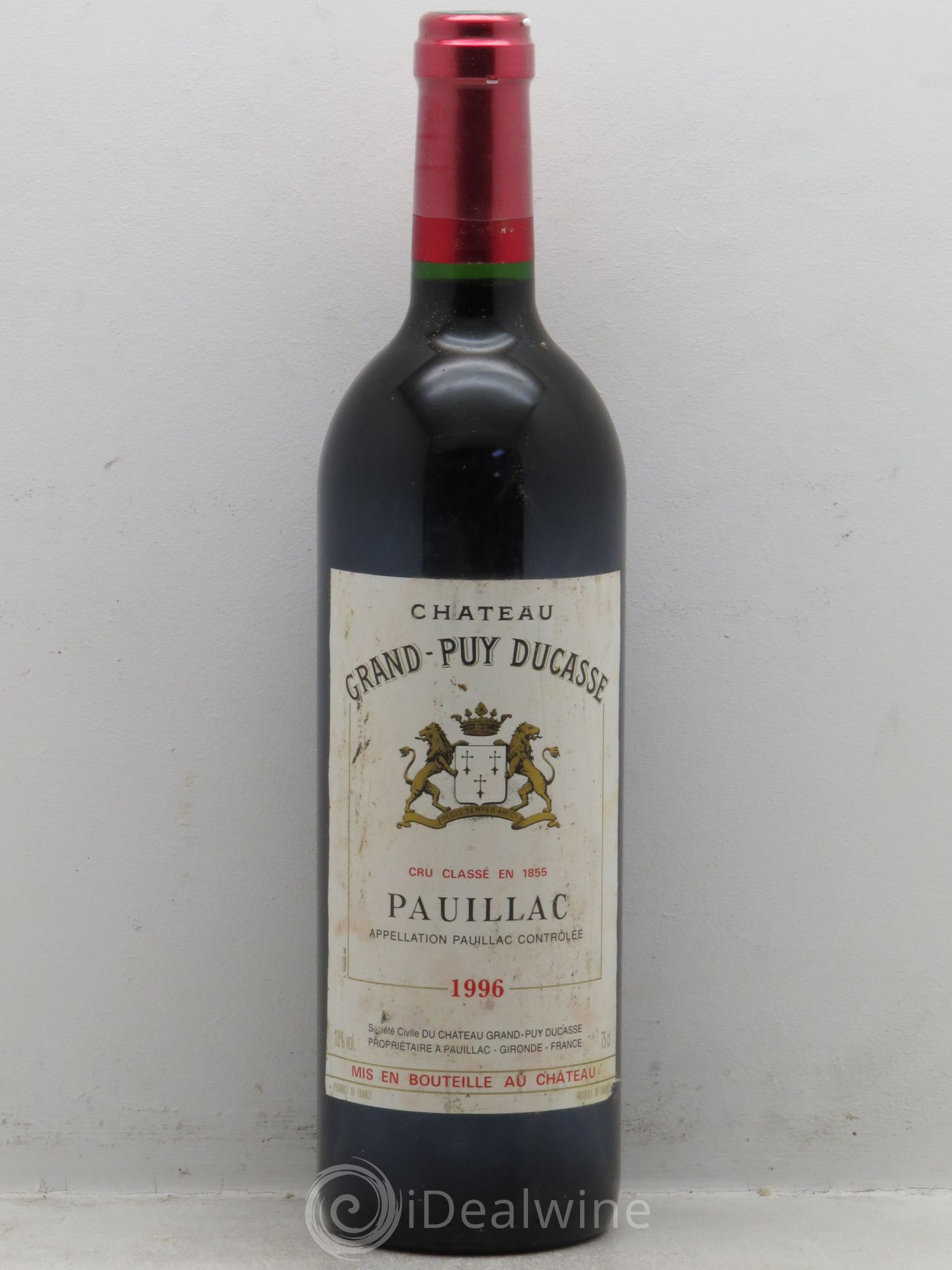 Château Grand Puy Ducasse 5ème Grand Cru Classé 1996 - Lot de 1 bouteille - 0