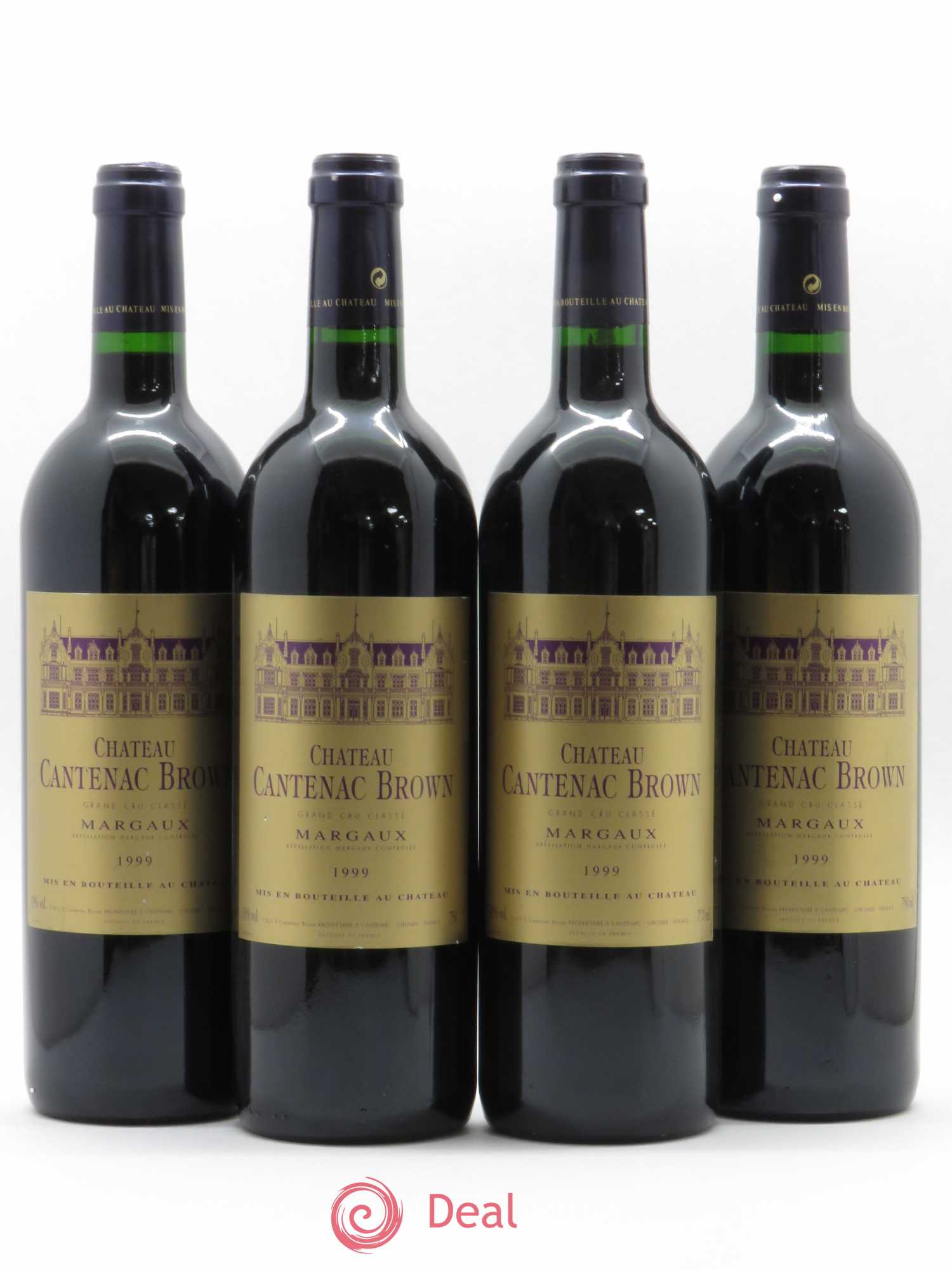 Château Cantenac Brown 3ème Grand Cru Classé 1999 - Lot de 4 bouteilles - 0