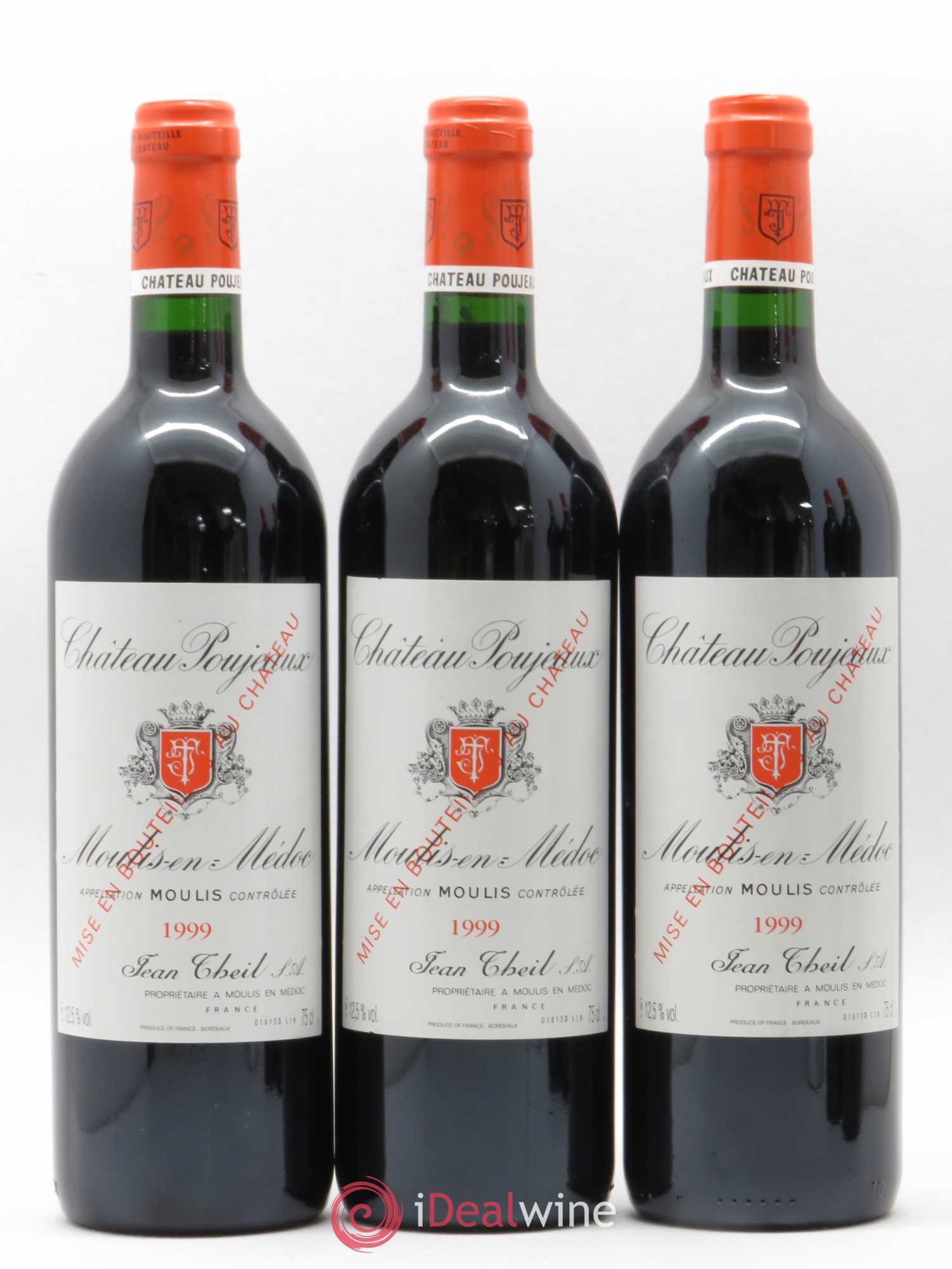 Château Poujeaux 1999 - Lot de 5 bouteilles - 1