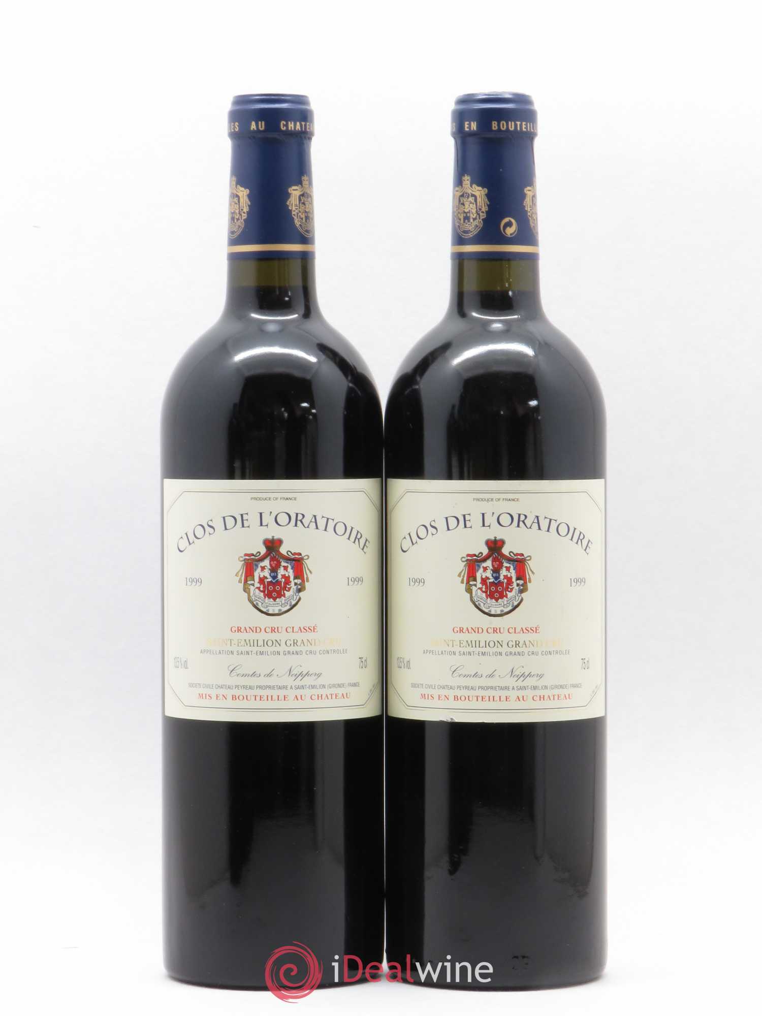 Clos de l'Oratoire Grand Cru Classé 1999 - Lot de 5 bouteilles - 2