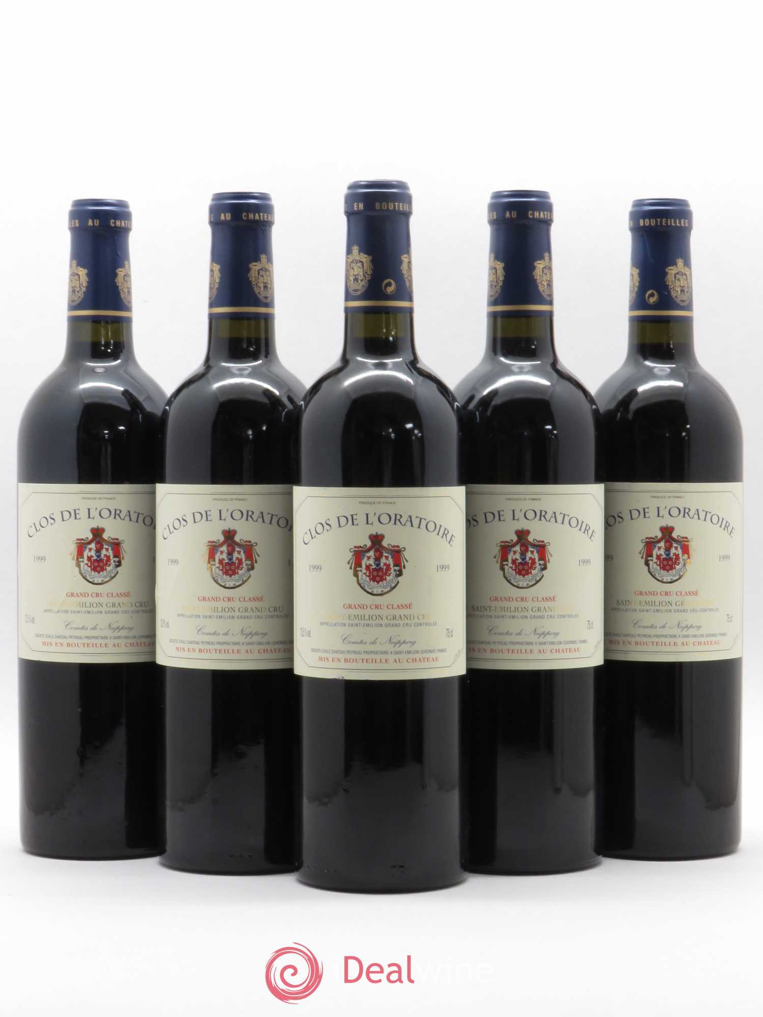 Clos de l'Oratoire Grand Cru Classé 1999 - Lot de 5 bouteilles - 0