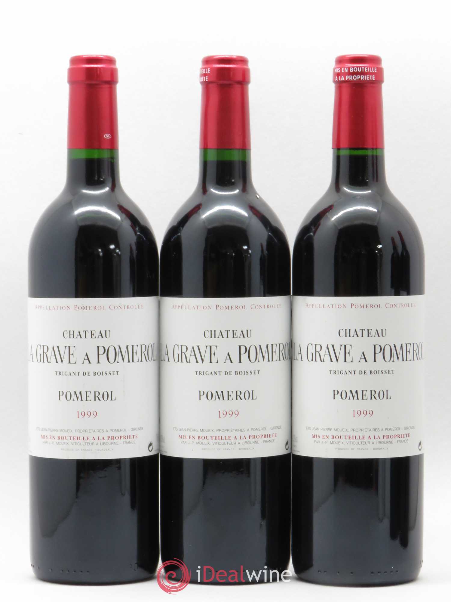 Château La Grave à Pomerol (Trigant de Boisset) 1999 - Lot de 5 bouteilles - 1