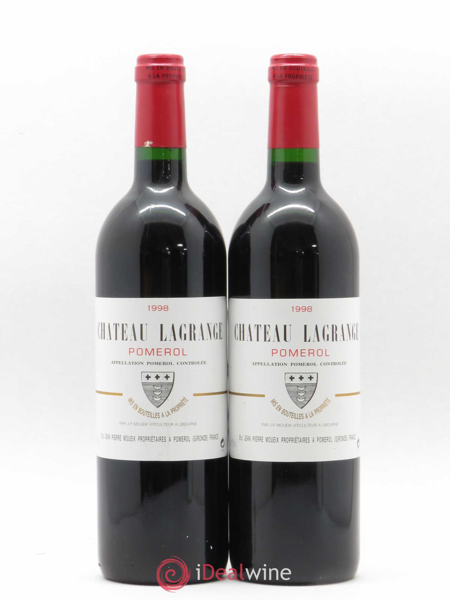 Château Lagrange à Pomerol 1998 - Lot de 2 bouteilles - 0