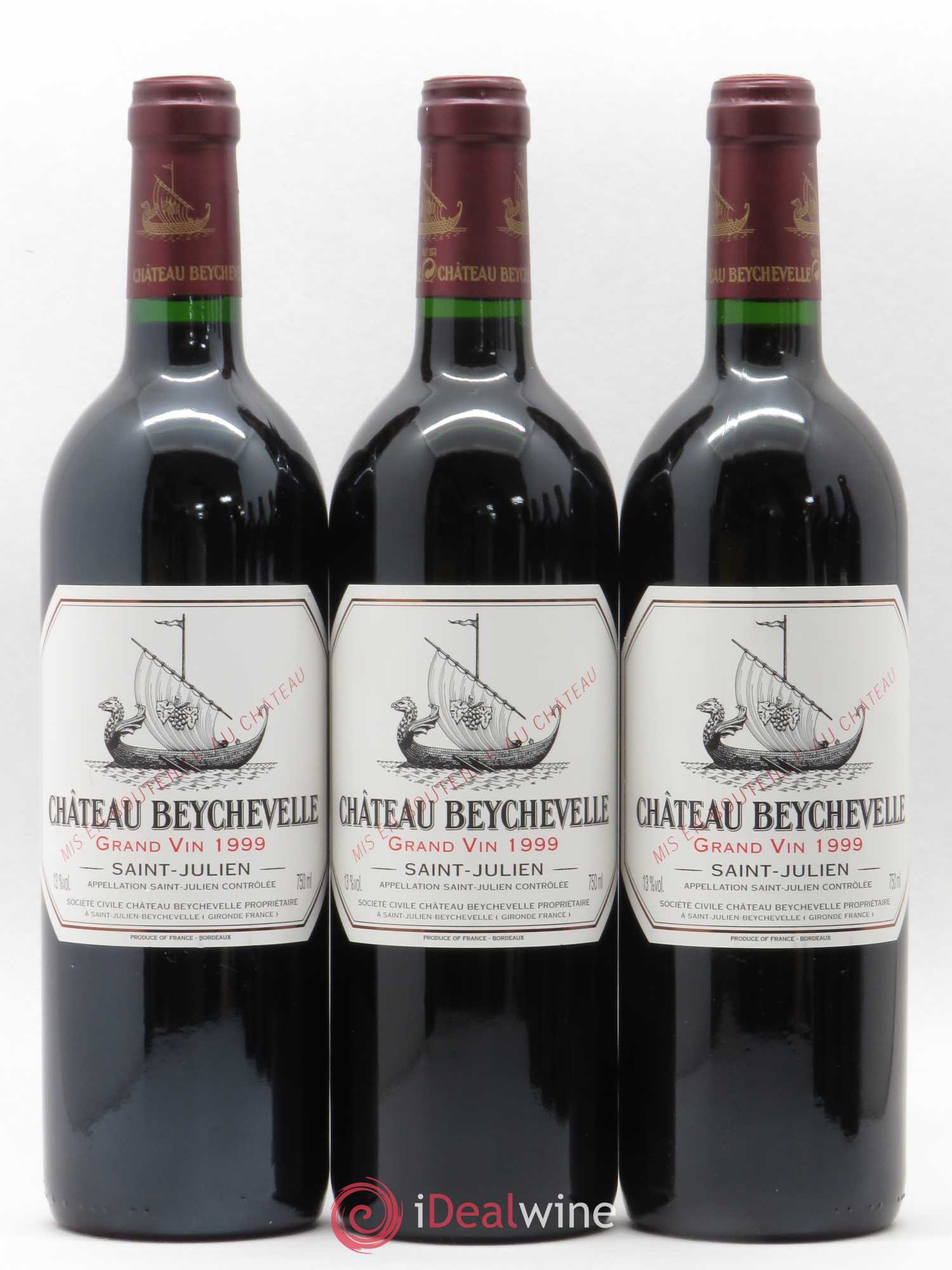 Château Beychevelle 4ème Grand Cru Classé 1999 - Lot de 6 bouteilles - 1