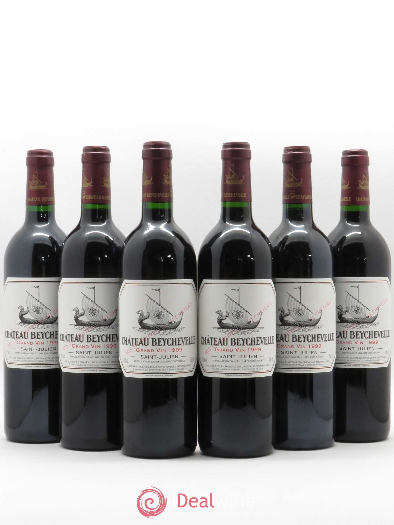 Château Beychevelle 4ème Grand Cru Classé 1999 - Lot de 6 bouteilles - 0
