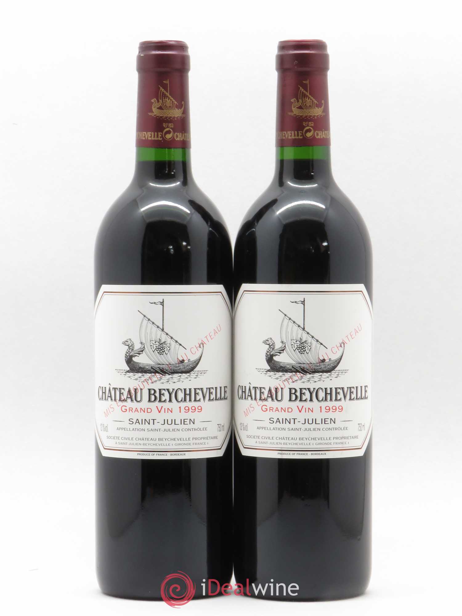 Château Beychevelle 4ème Grand Cru Classé 1999 - Lot de 2 bouteilles - 0