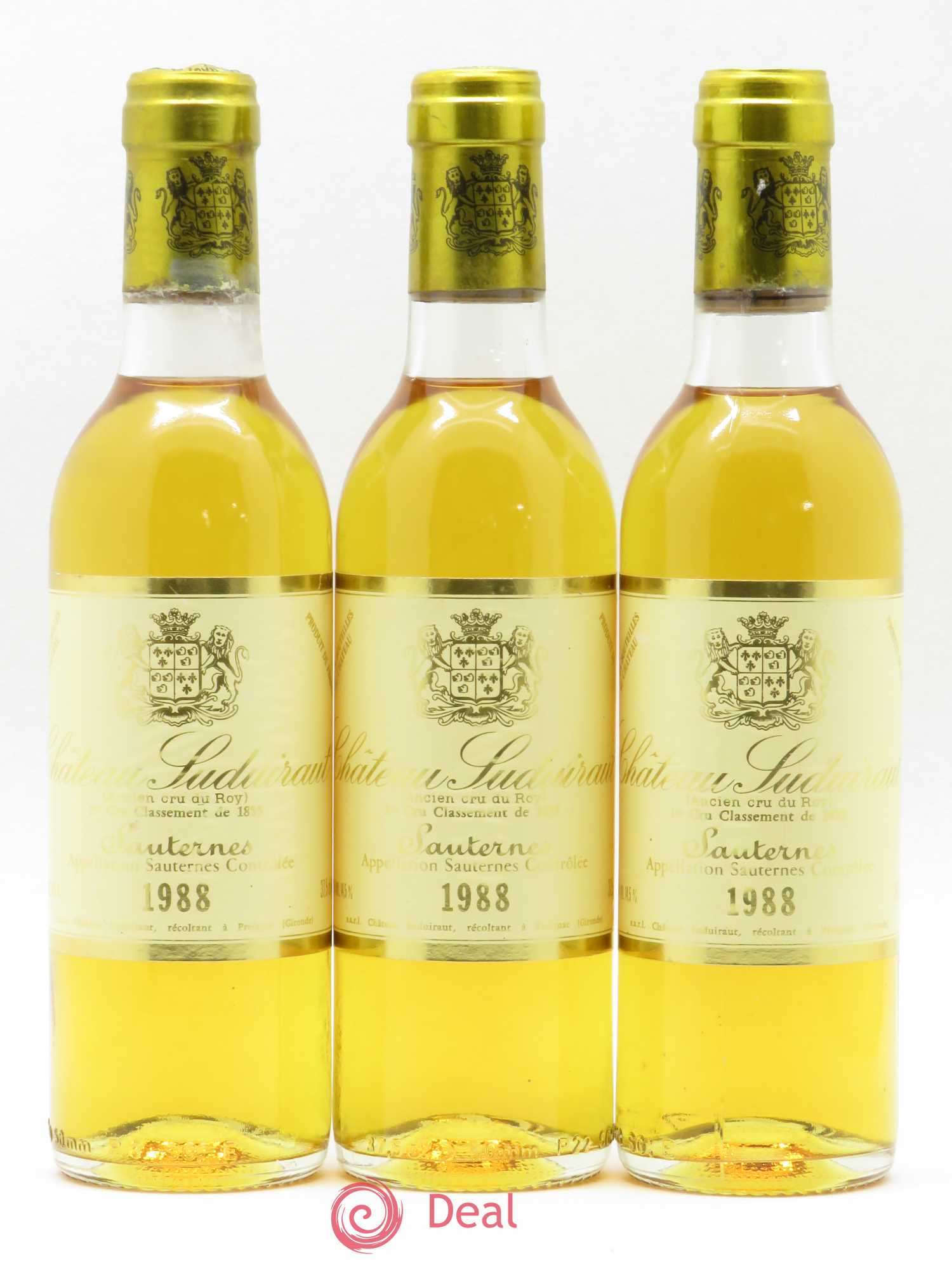 Château Suduiraut 1er Grand Cru Classé 1988 - Posten von 3 Demi-Flaschen - 0